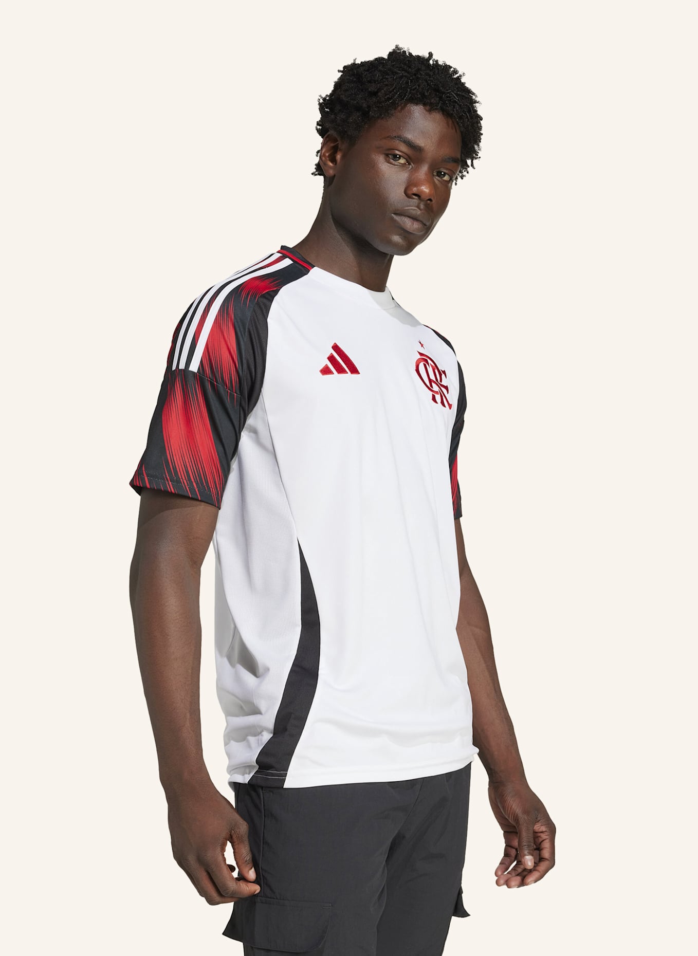 adidas CR FLAMENGO 25 AUSWÄRTSTRIKOT: WEISS