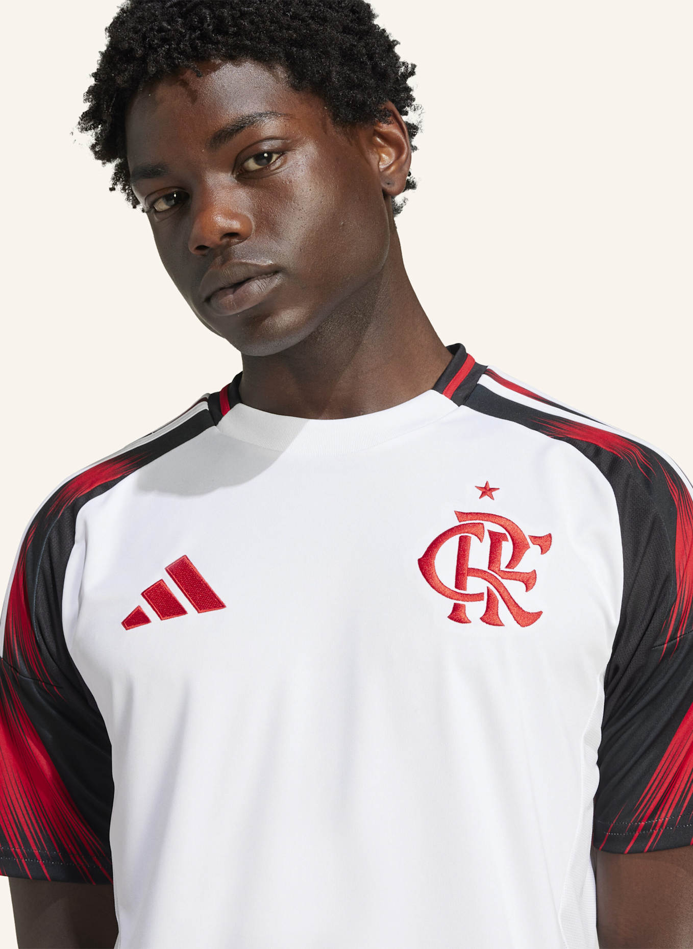 adidas CR FLAMENGO 25 AUSWÄRTSTRIKOT: WEISS