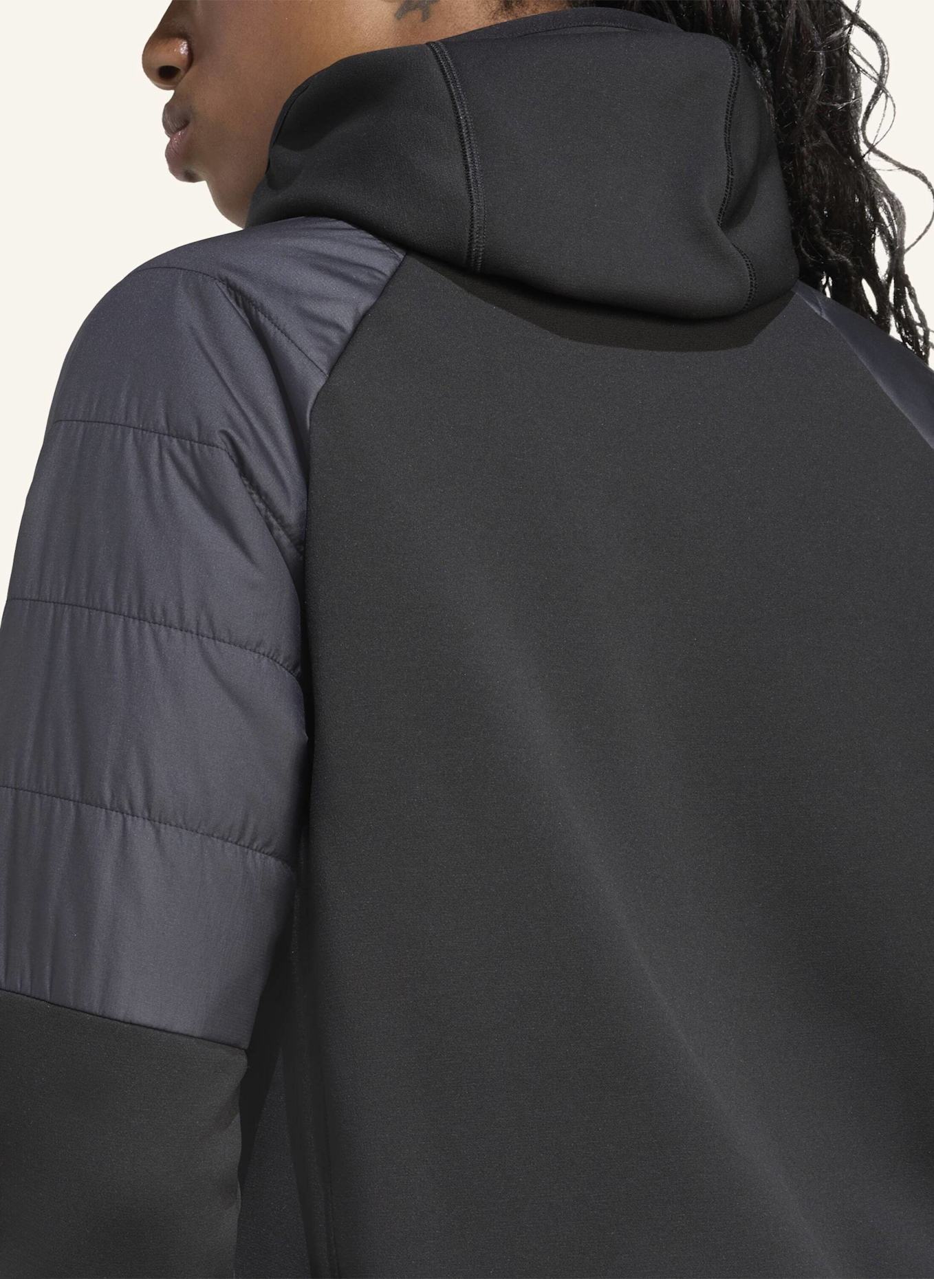 adidas TERREX TERREX MULTI CLIMAWARM ISOLIERENDE HYBRID-KAPUZENJACKE: SCHWARZ