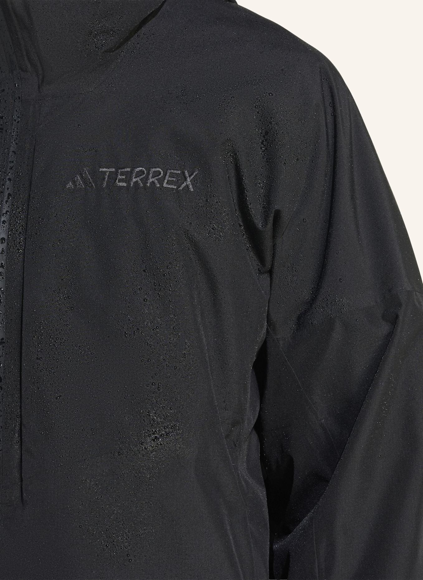adidas TERREX TERREX XPLORIC 2-LAGIGER, GEFÜTTERTER CLIMAPROOF ANORAK: SCHWARZ