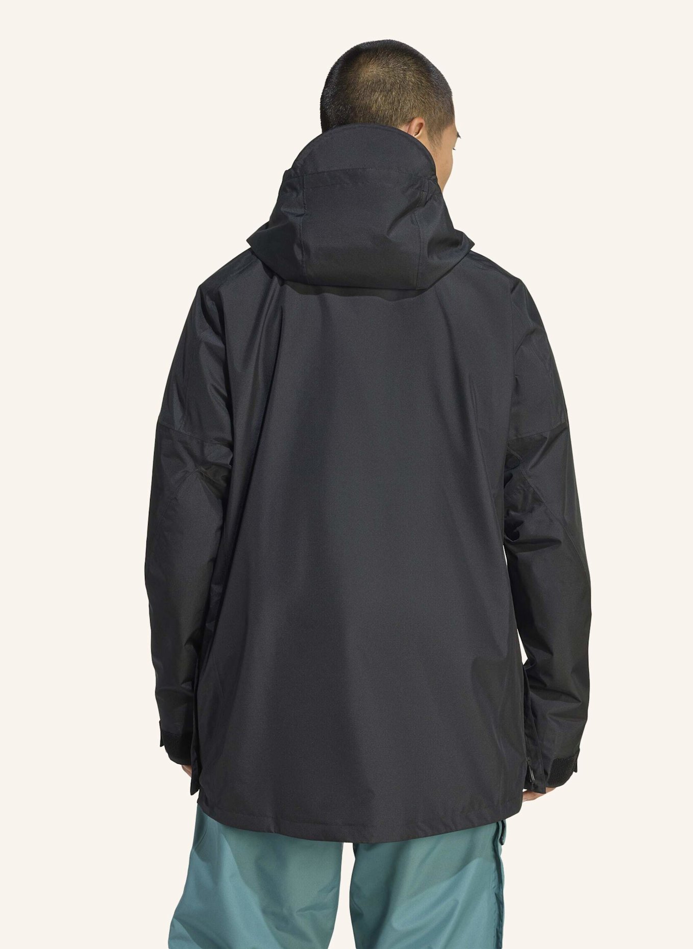 adidas TERREX TERREX XPLORIC 2-LAGIGER, GEFÜTTERTER CLIMAPROOF ANORAK: SCHWARZ