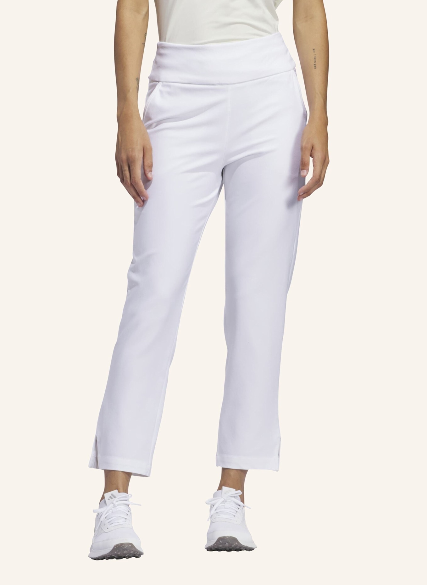 adidas ULTIMATE365 SOLID ANKLE HOSE: WEISS