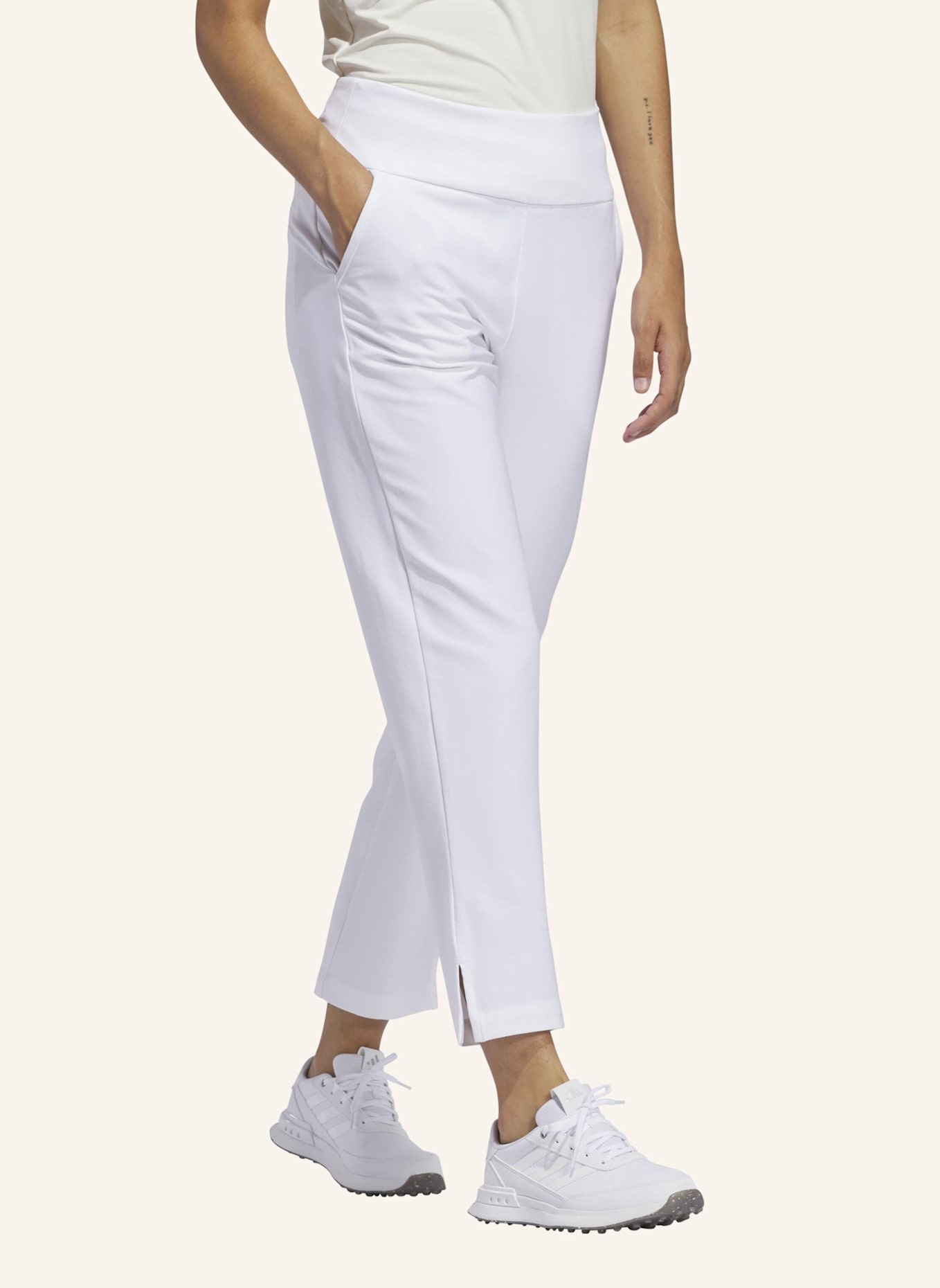 adidas ULTIMATE365 SOLID ANKLE HOSE: WEISS