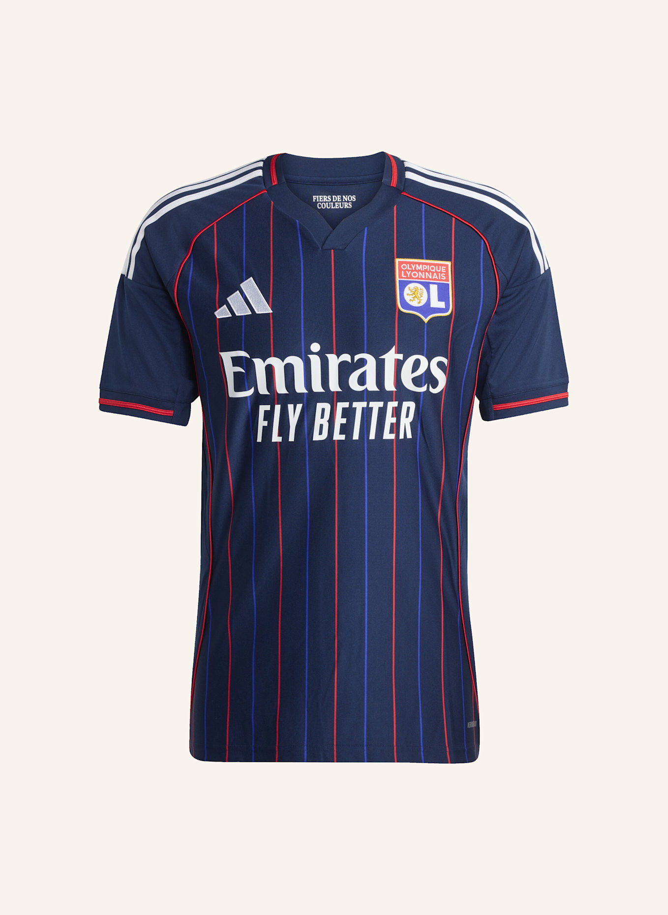 adidas OLYMPIQUE LYON 25/26 AUSWÄRTSTRIKOT: BLAU