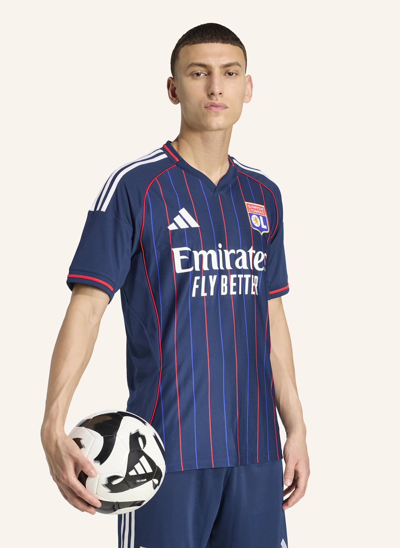 adidas OLYMPIQUE LYON 25/26 AUSWÄRTSTRIKOT: BLAU