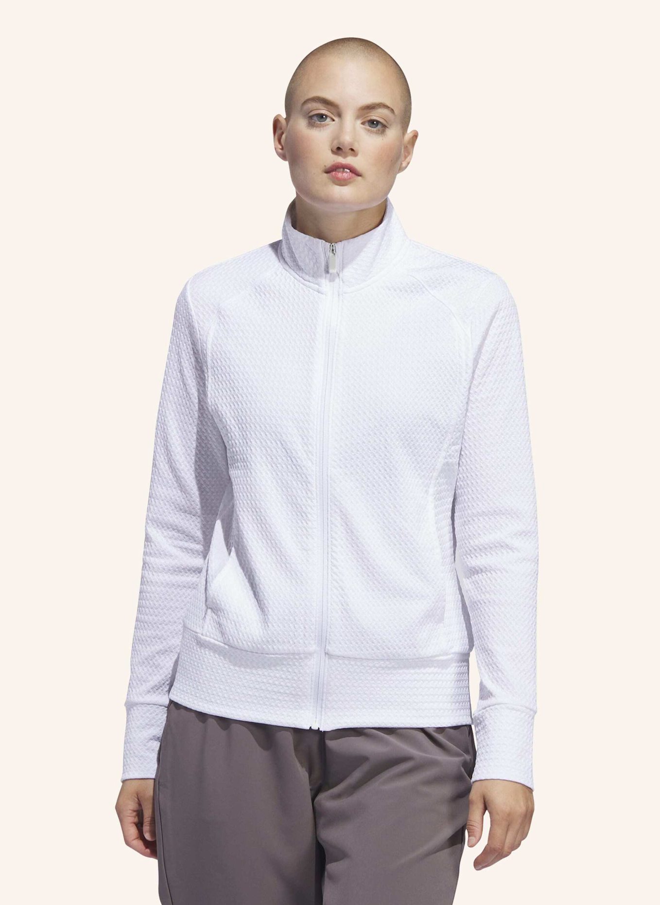 adidas ULTIMATE365 TEXTURED JACKE: WEISS