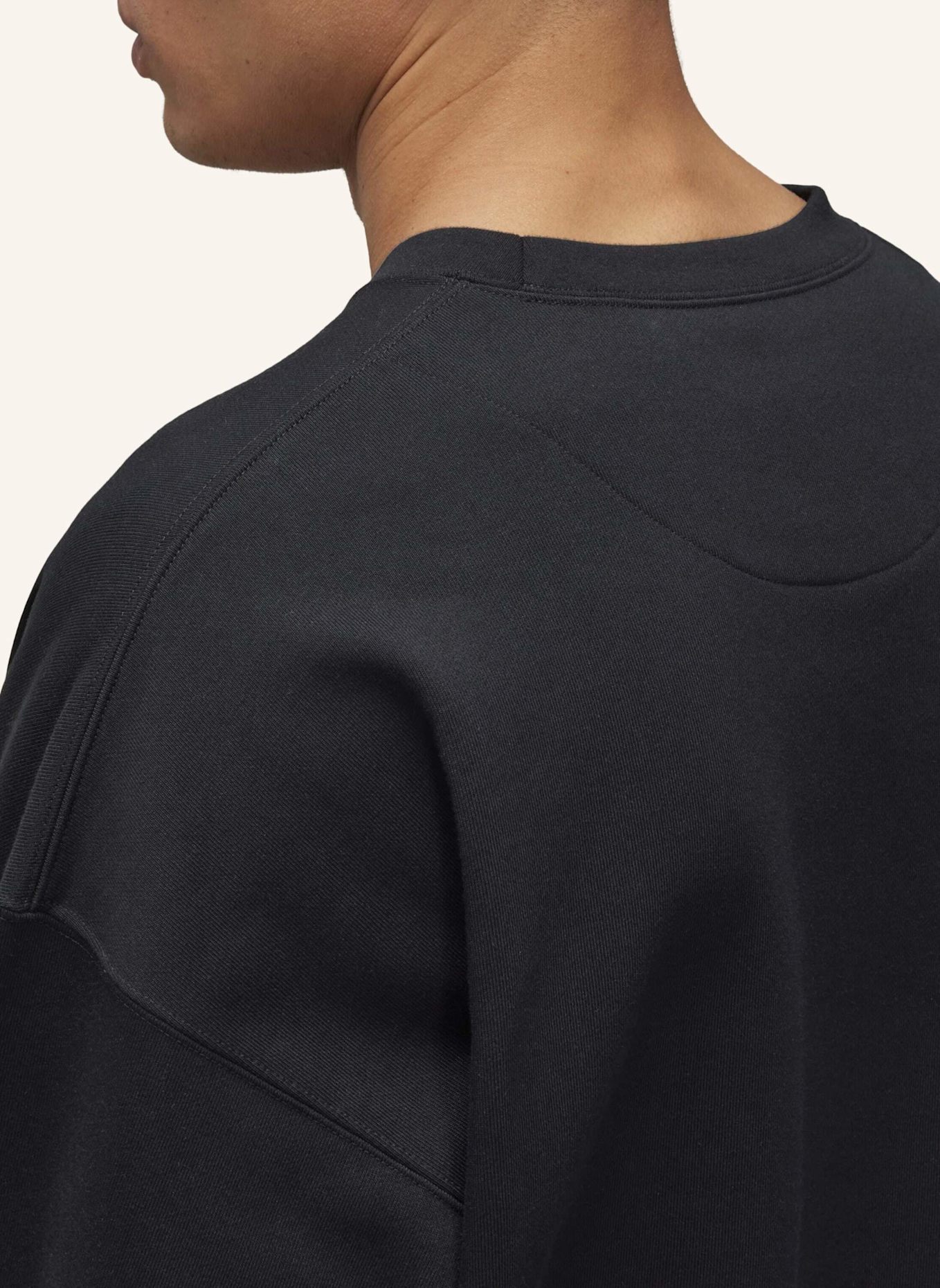 Y-3 Y-3 BRUSHED TERRY SWEATSHIRT: SCHWARZ
