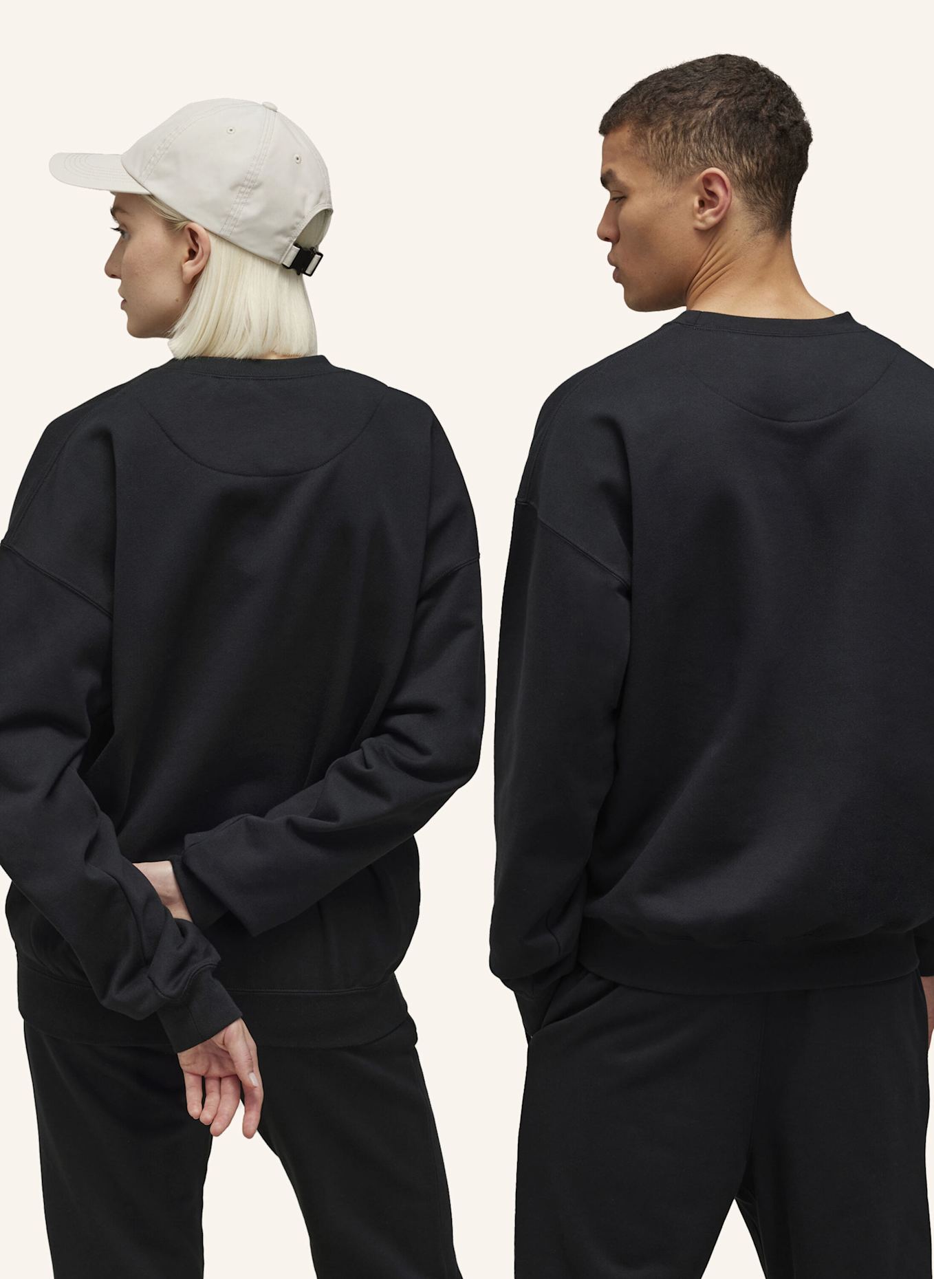 Y-3 Y-3 BRUSHED TERRY SWEATSHIRT: SCHWARZ