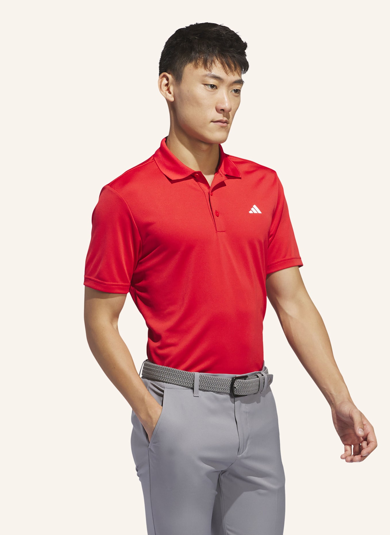 adidas ADI PERFORMANCE POLOSHIRT: ROT