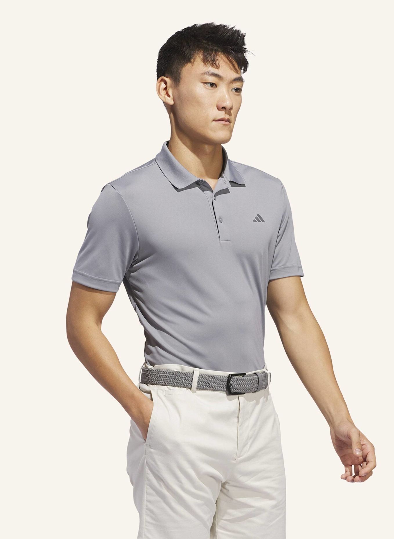 adidas ADI PERFORMANCE POLOSHIRT: GRAU