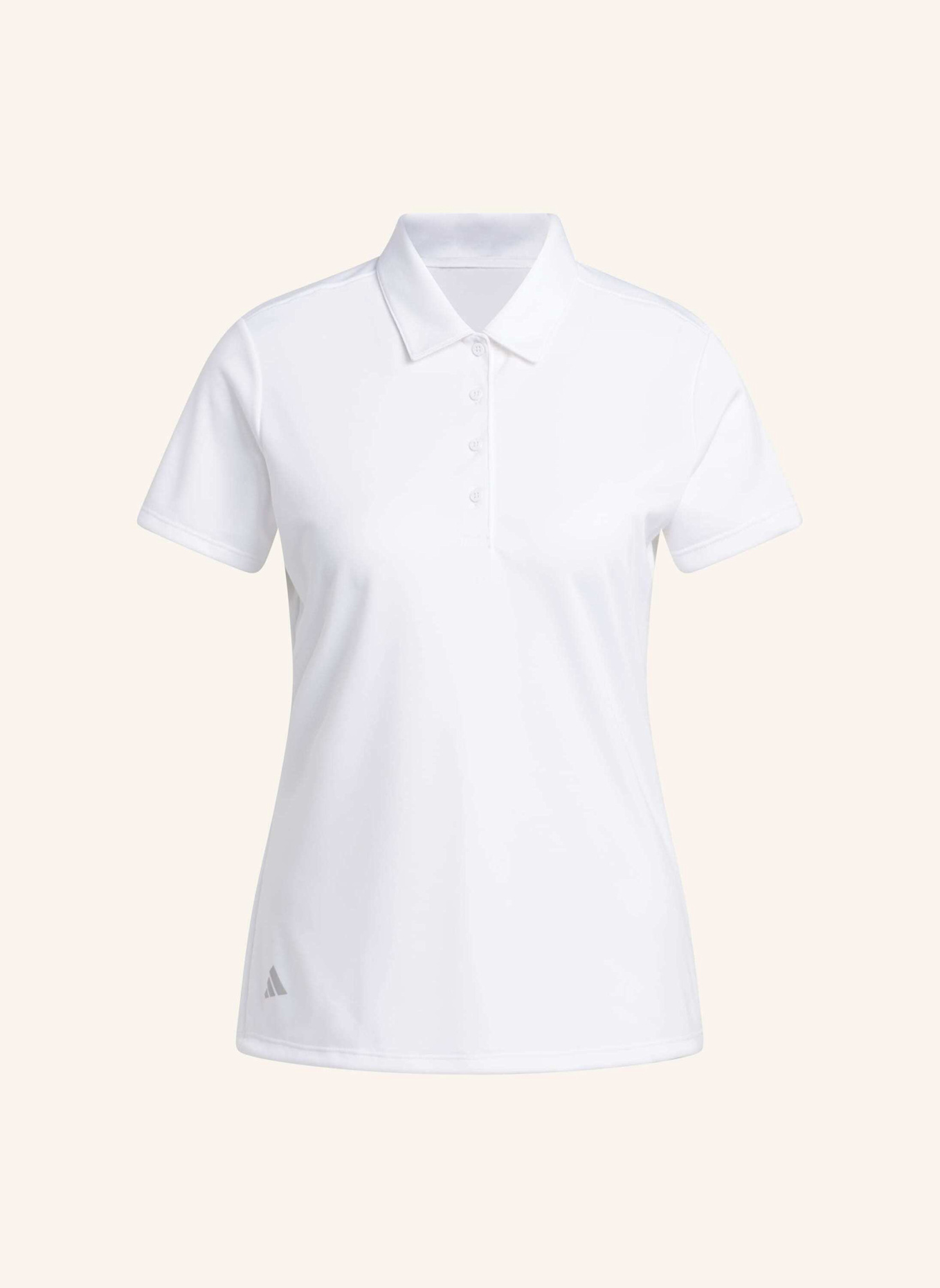 adidas SOLID PERFORMANCE SHORT SLEEVE POLOSHIRT FÜR DAMEN: WEISS