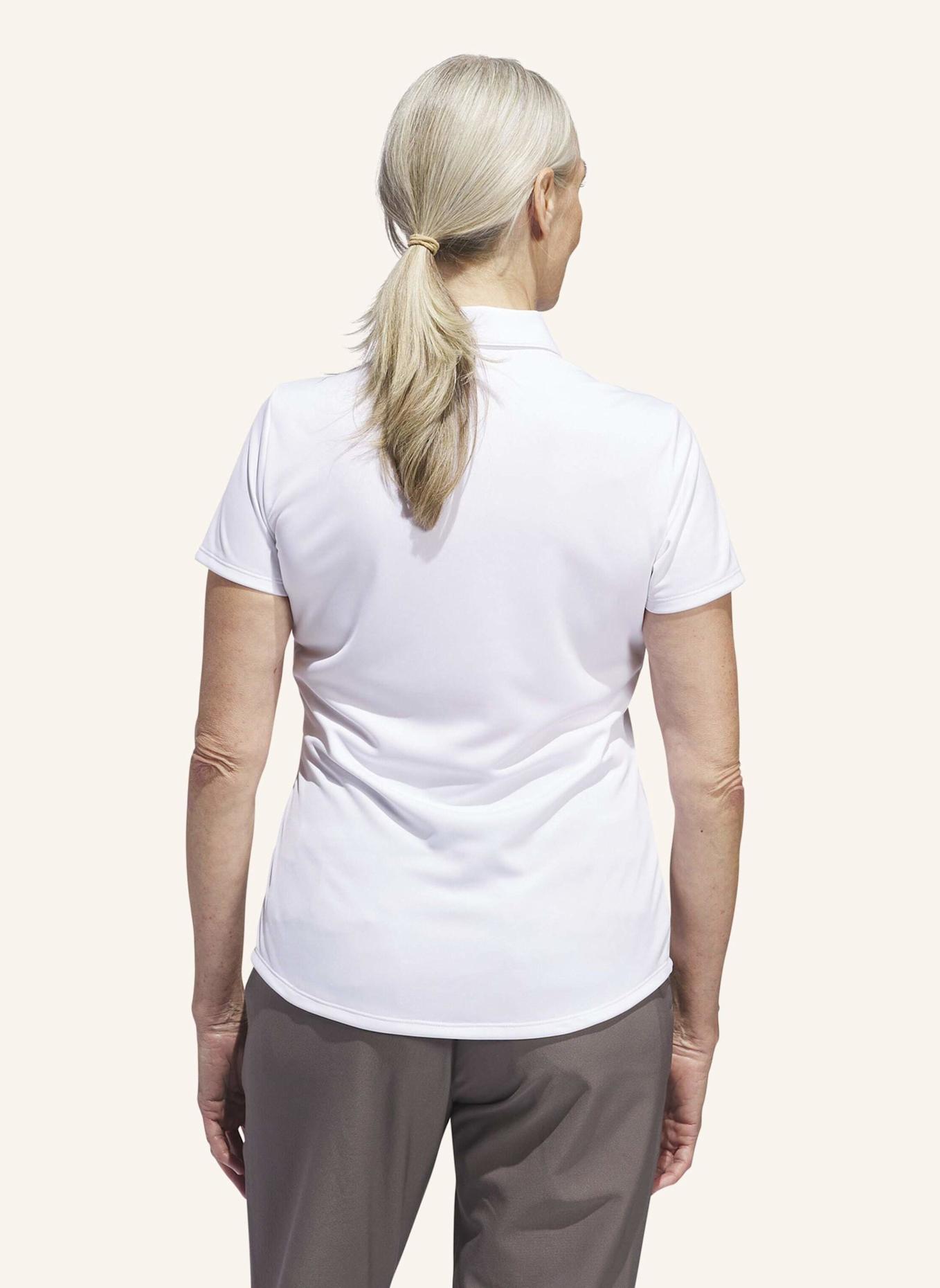 adidas SOLID PERFORMANCE SHORT SLEEVE POLOSHIRT FÜR DAMEN: WEISS
