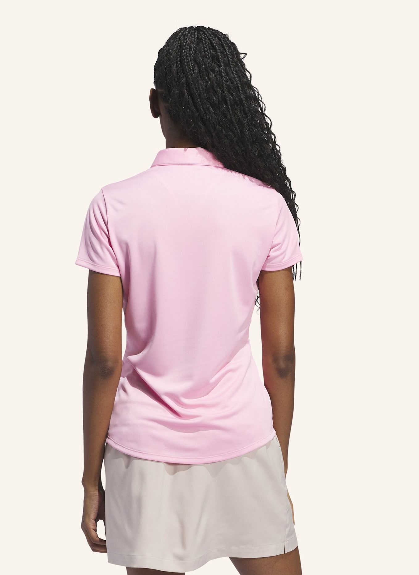 adidas SOLID PERFORMANCE SHORT SLEEVE POLOSHIRT FÜR DAMEN: ROSA
