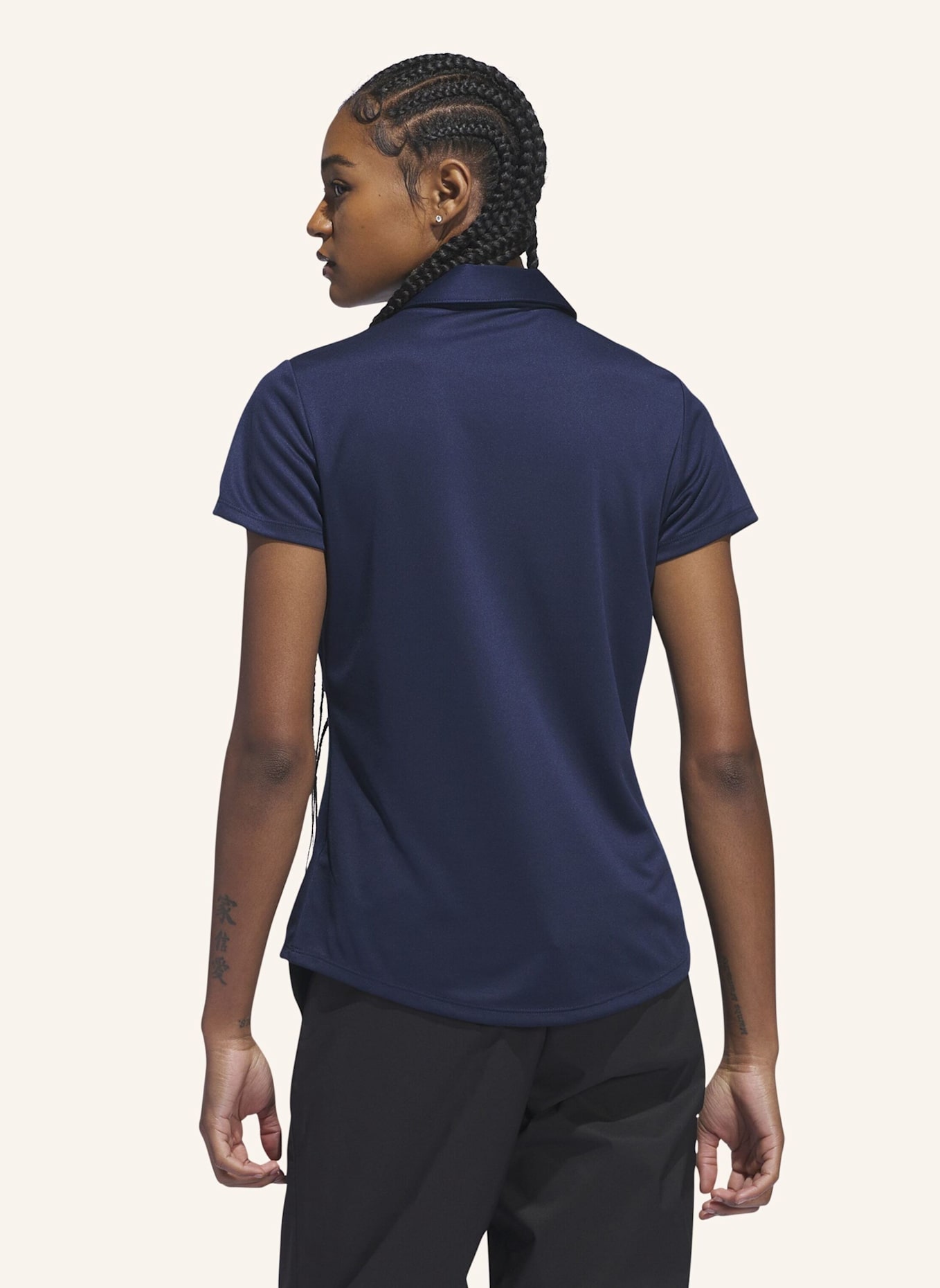 adidas SOLID PERFORMANCE SHORT SLEEVE POLOSHIRT FÜR DAMEN: BLAU
