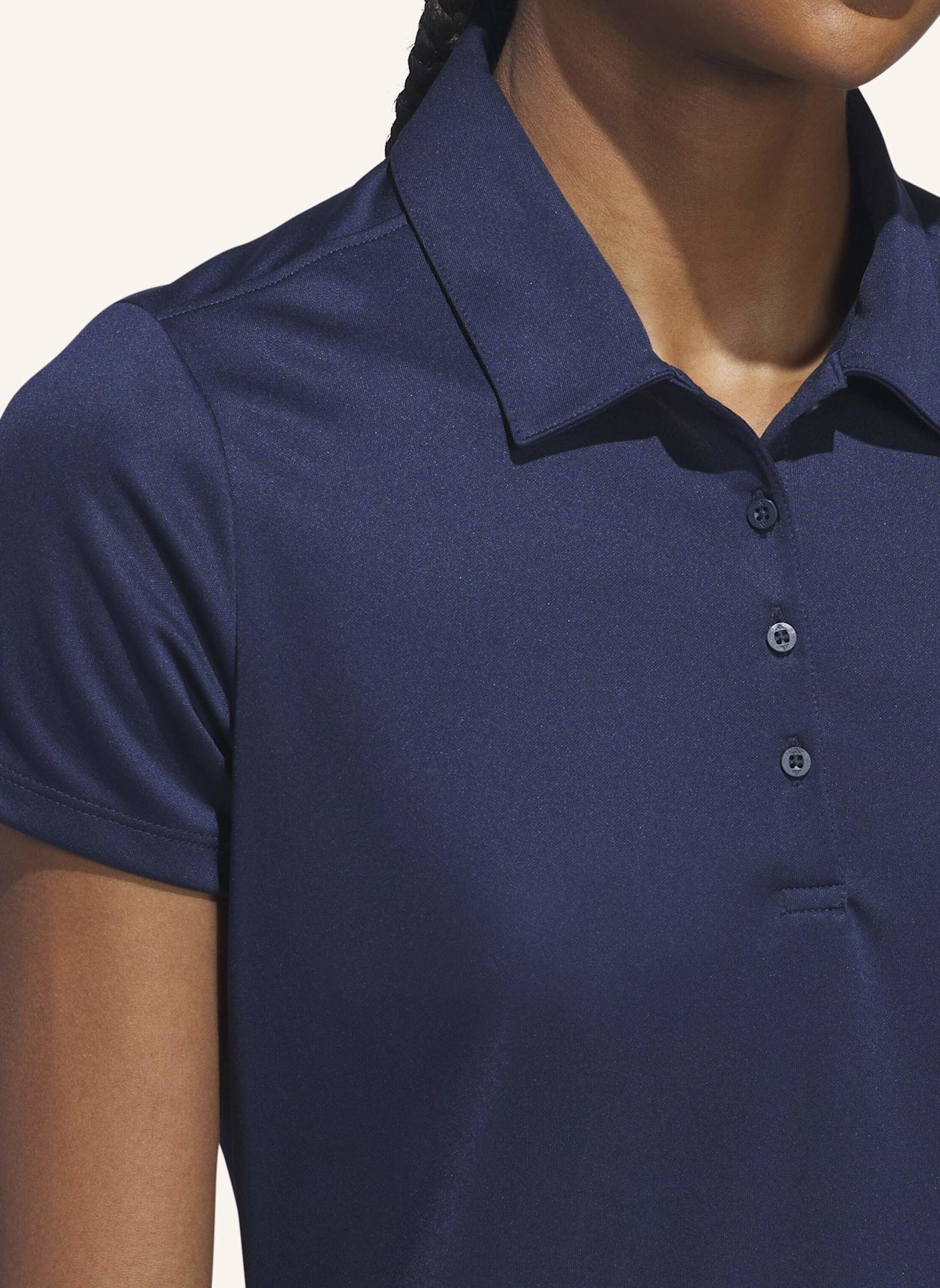 adidas SOLID PERFORMANCE SHORT SLEEVE POLOSHIRT FÜR DAMEN: BLAU