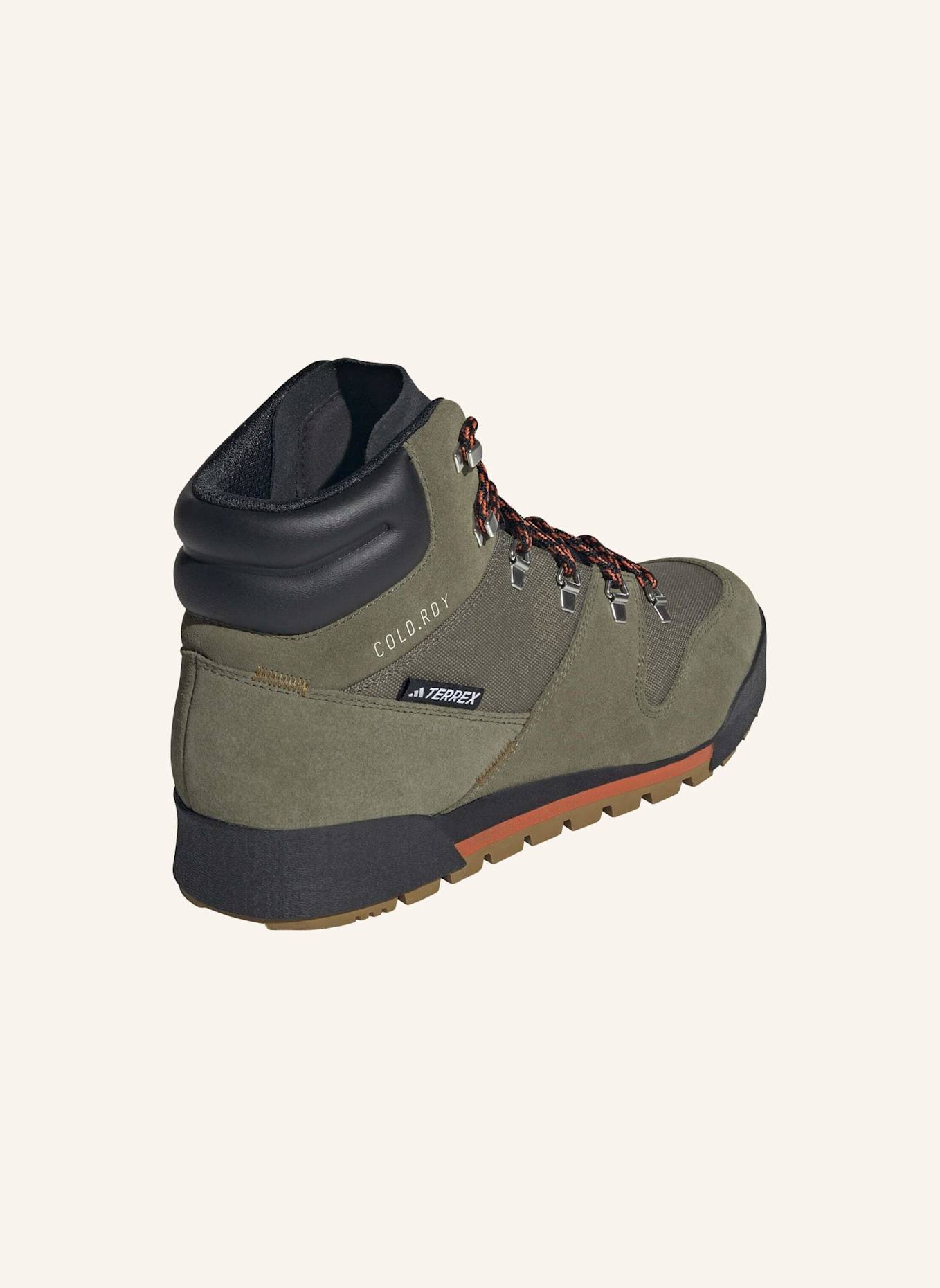 adidas TERREX TERREX SNOWPITCH COLD.RDY WANDERSCHUH: GRÜN/ BRAUN/ ORANGE