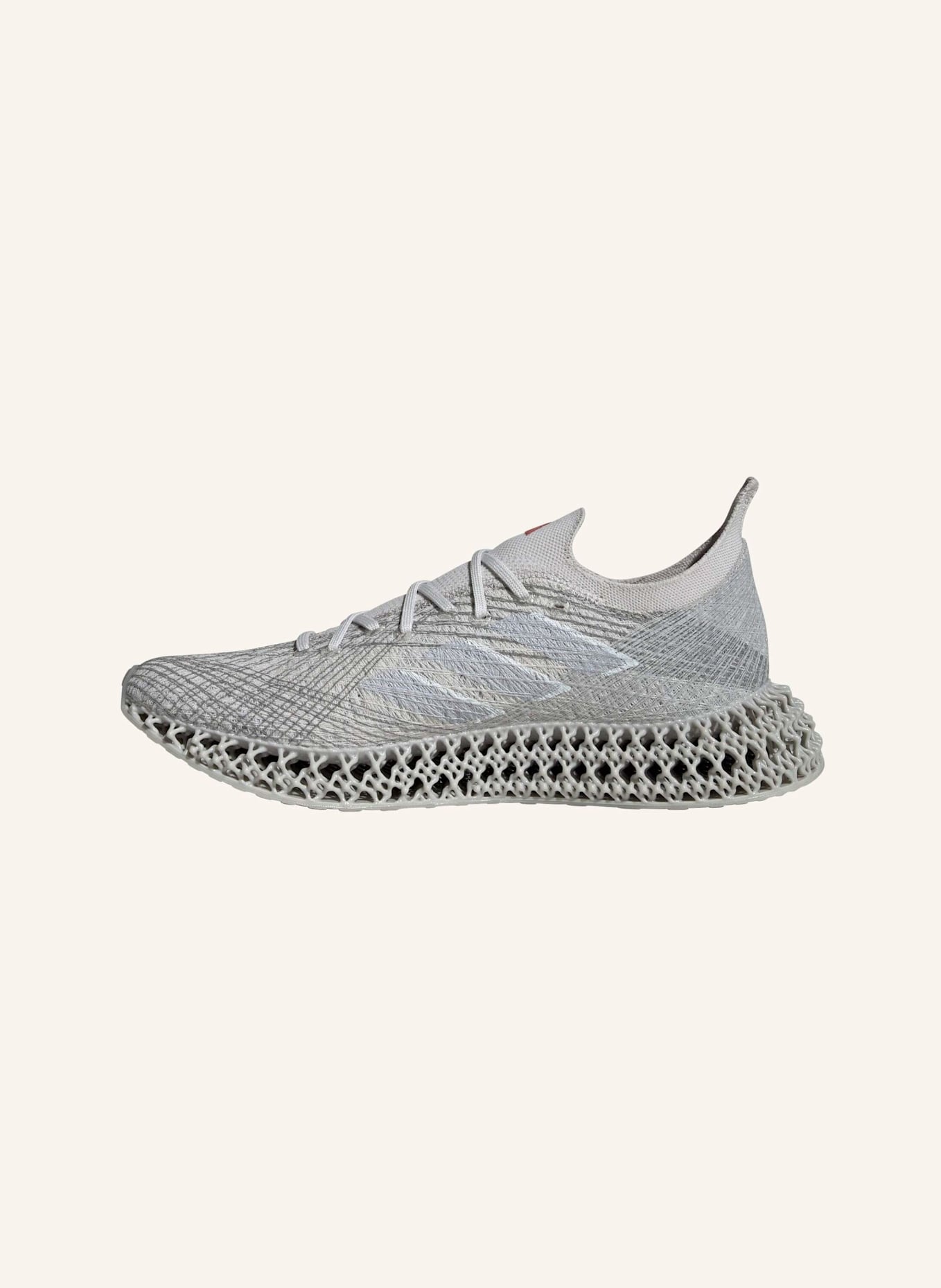 adidas Laufschuhe 4DFWD x STRUNG: GRAU/ SILBER/ ROT