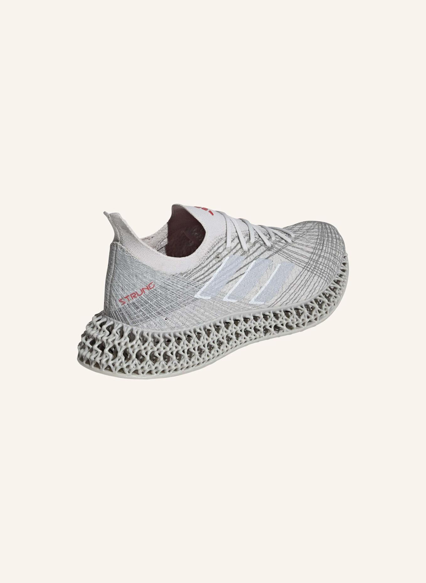adidas Laufschuhe 4DFWD x STRUNG: GRAU/ SILBER/ ROT