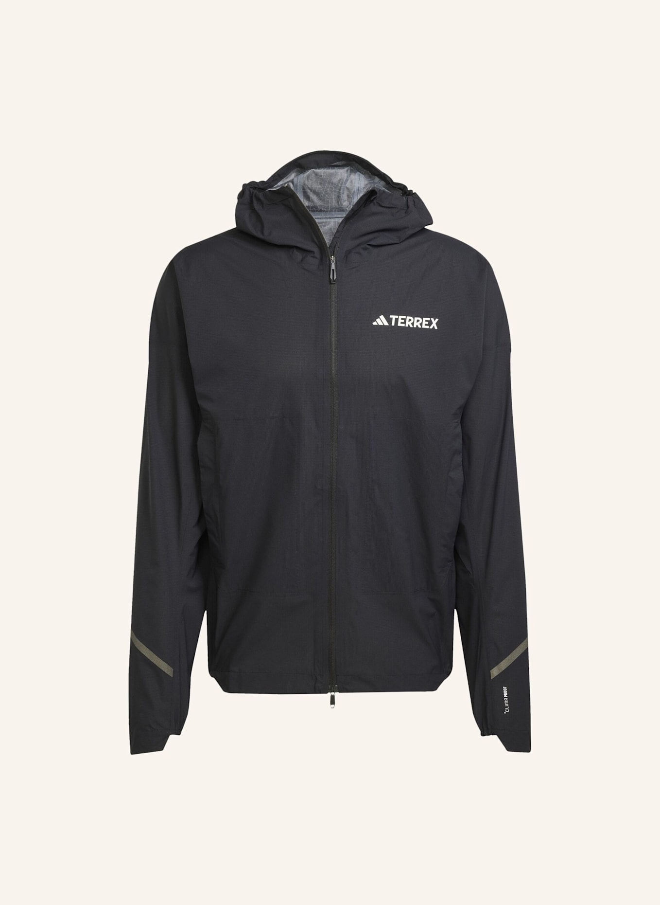 adidas TERREX TERREX XPERIOR 2.5 LAYER LIGHT CLIMAPROOF JACKE: SCHWARZ