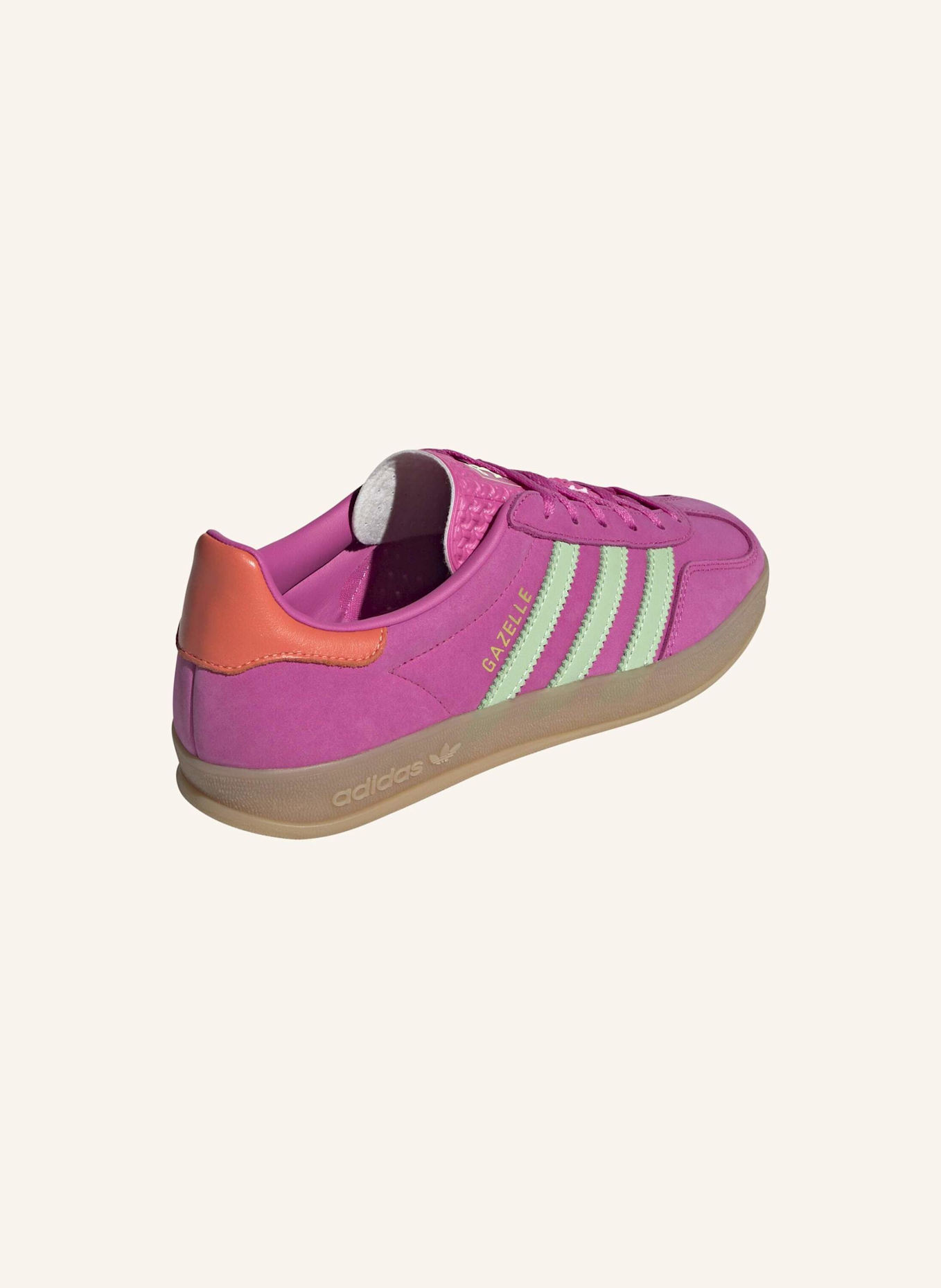 adidas Originals GAZELLE INDOOR SCHUH: ROSA/ GRÜN/ ORANGE