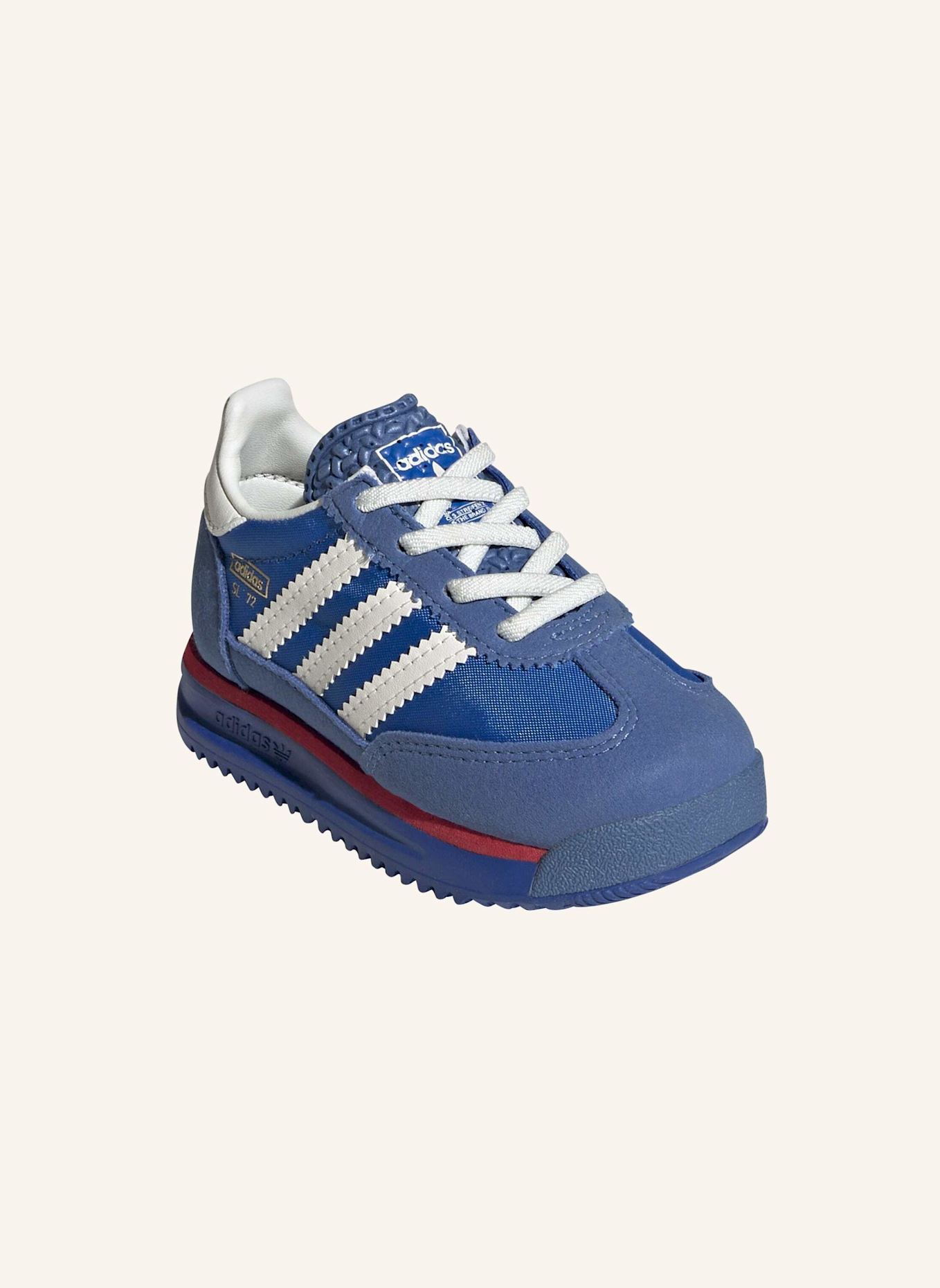 adidas Originals SL 72 RS ELASTIC LACES KIDS SCHUH: BLAU/ WEISS/ ROT