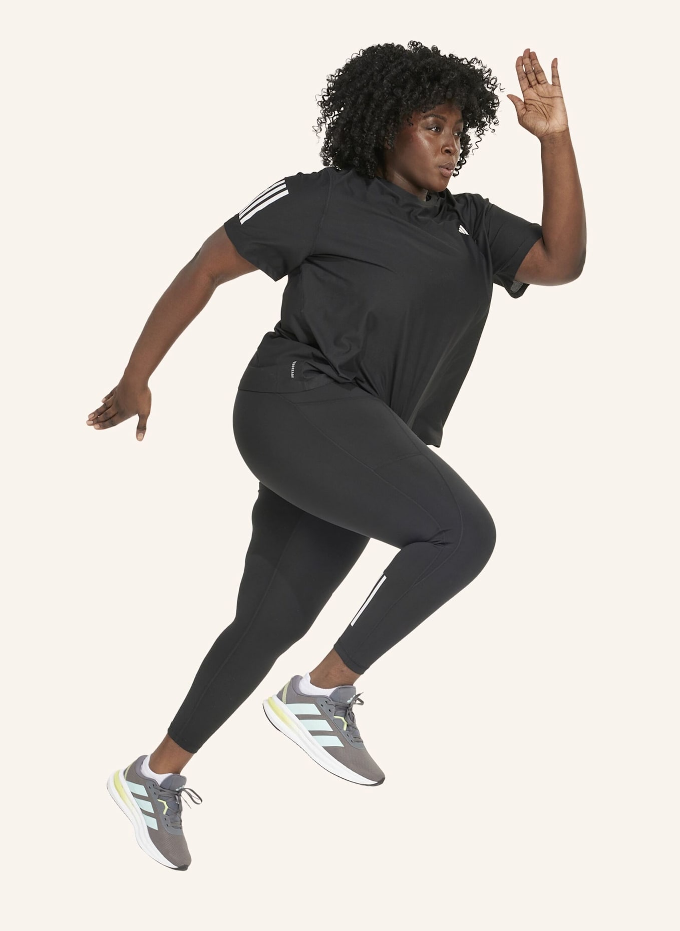 adidas OWN THE RUN 7/8-LEGGINGS – GROSSE GRÖSSEN: SCHWARZ
