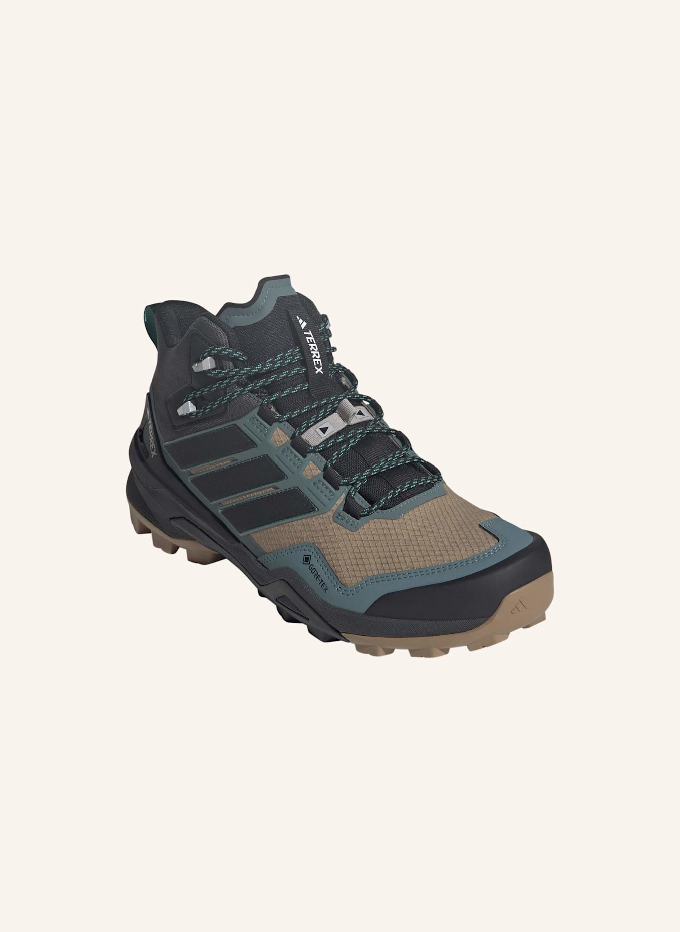 adidas TERREX Wanderschuhe TERREX SKYCHASER MID GTX: BRAUN/ SCHWARZ/ TÜRKIS