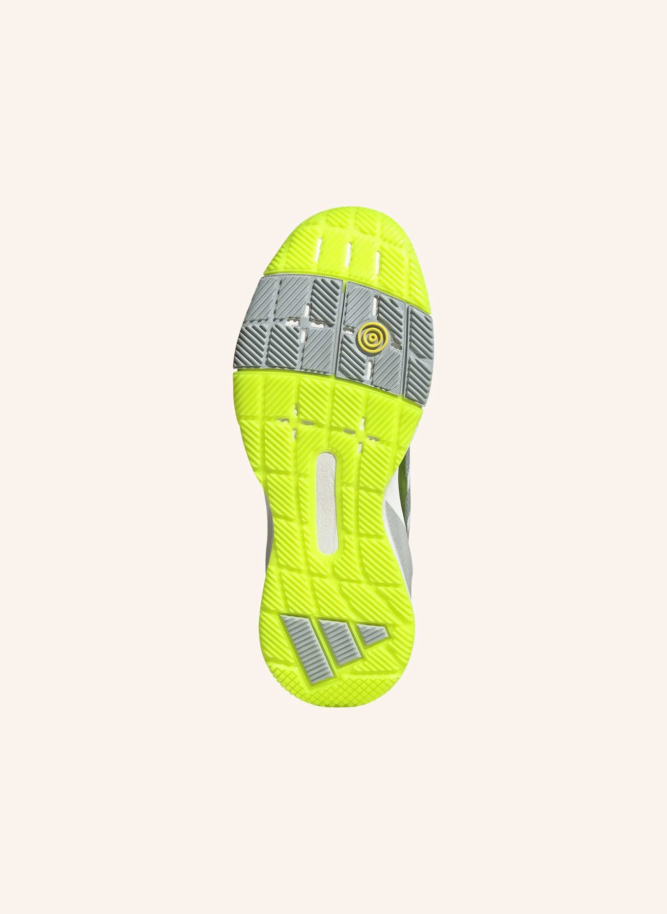 adidas CRAZYQUICK LIGHTSTRIKE PADEL-SCHUH: GELB/ GRAU/ SILBER