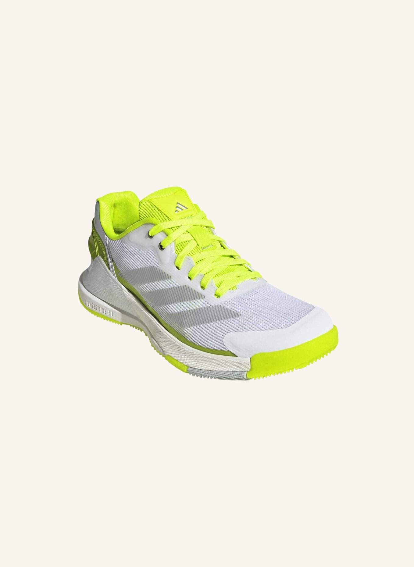 adidas CRAZYQUICK LIGHTSTRIKE PADEL-SCHUH: GELB/ GRAU/ SILBER