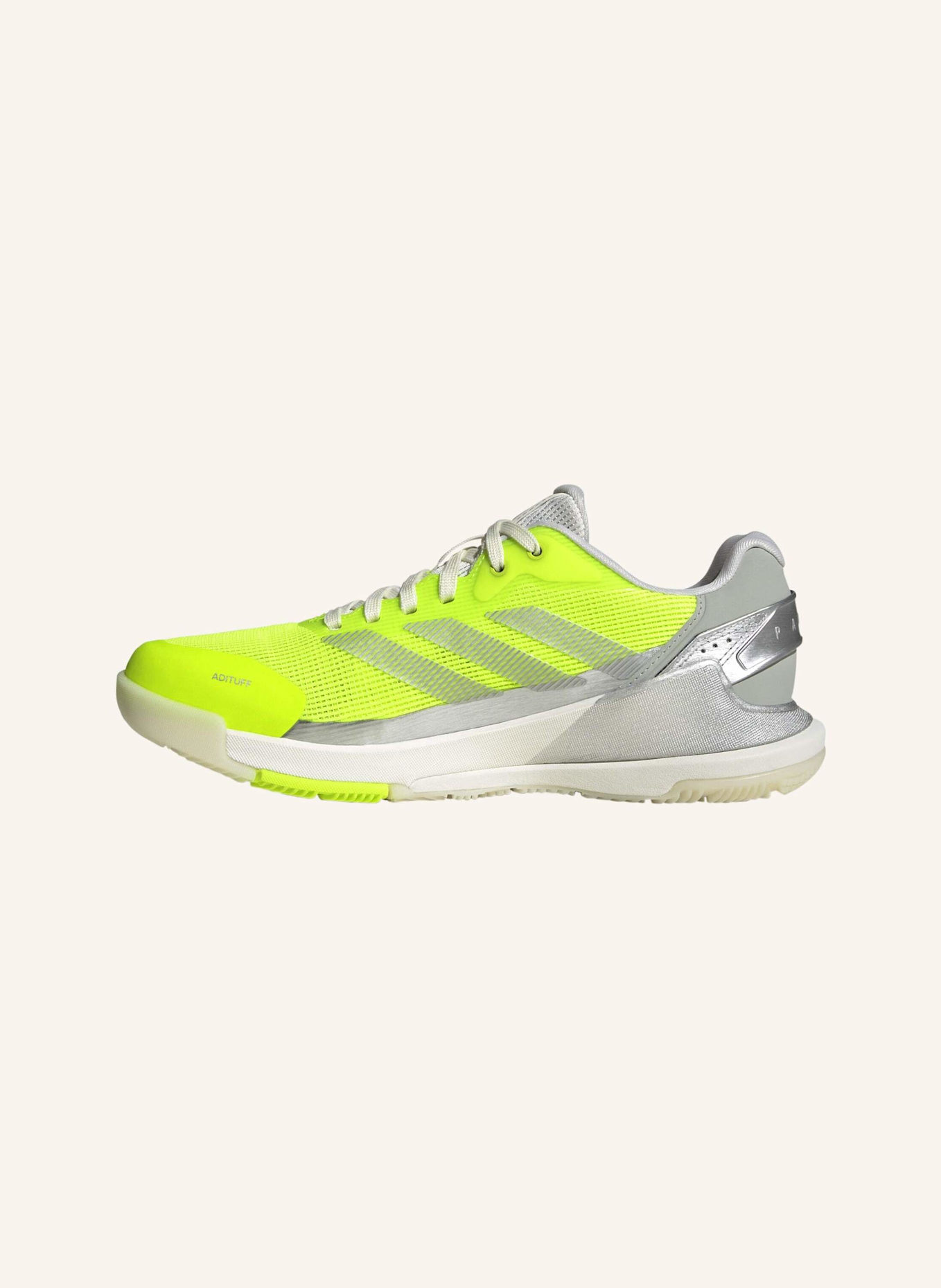 adidas CRAZYQUICK LIGHTSTRIKE PADEL-SCHUH: GELB/ SILBER/ GRAU
