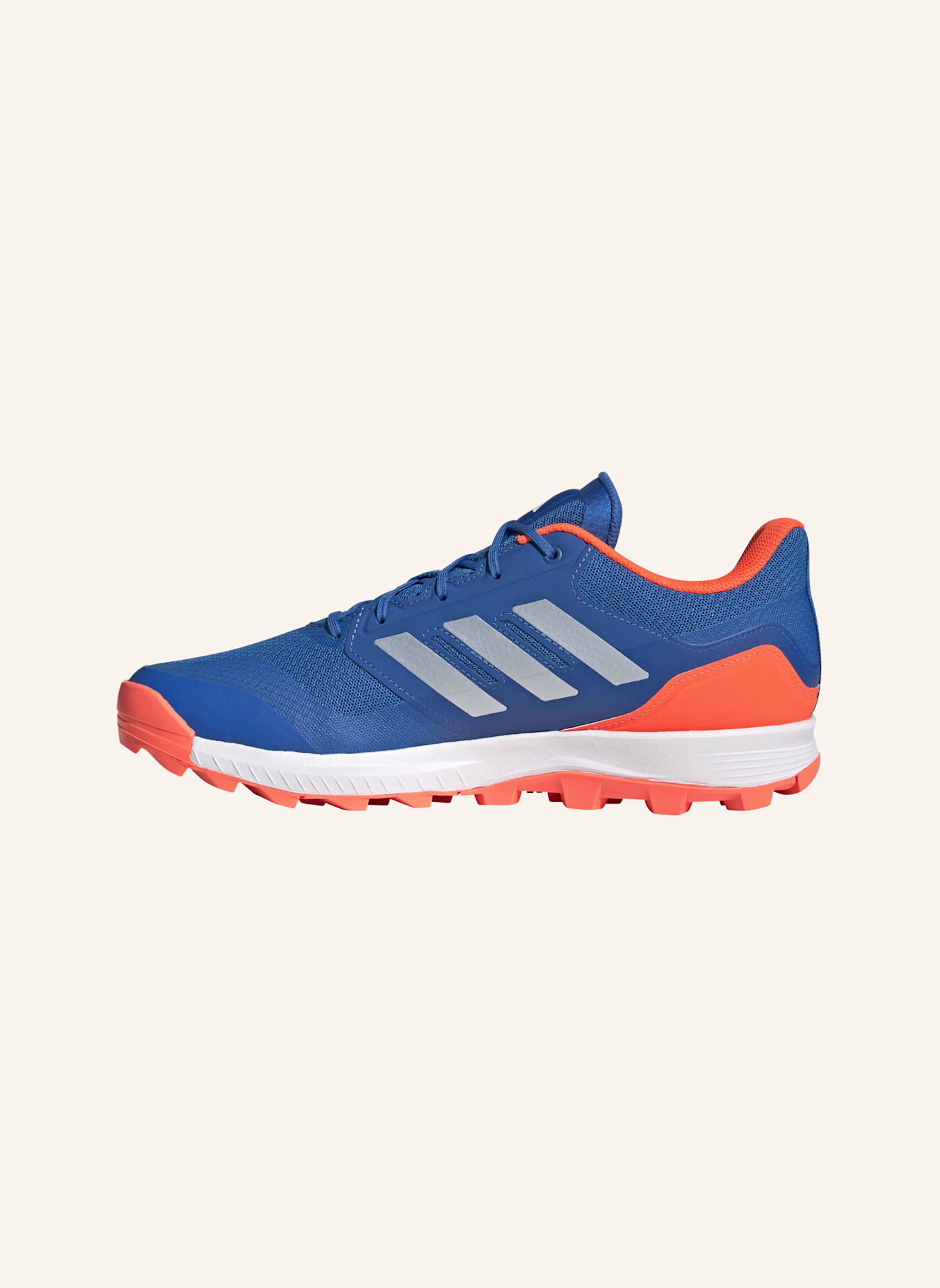adidas FLEXCLOUD 2.1 FIELD HOCKEYSCHUH: BLAU/ WEISS/ ORANGE