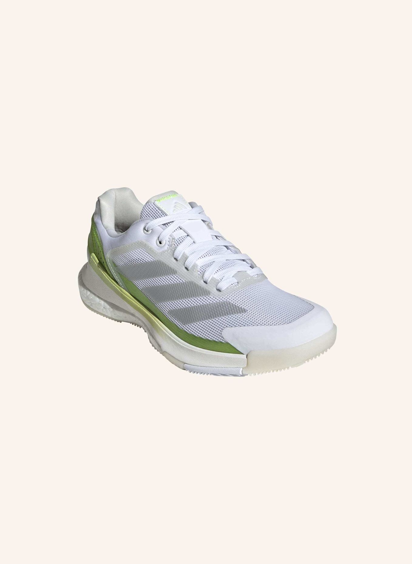 adidas CRAZYQUICK BOOST PADEL-SCHUH: WEISS/ GELB