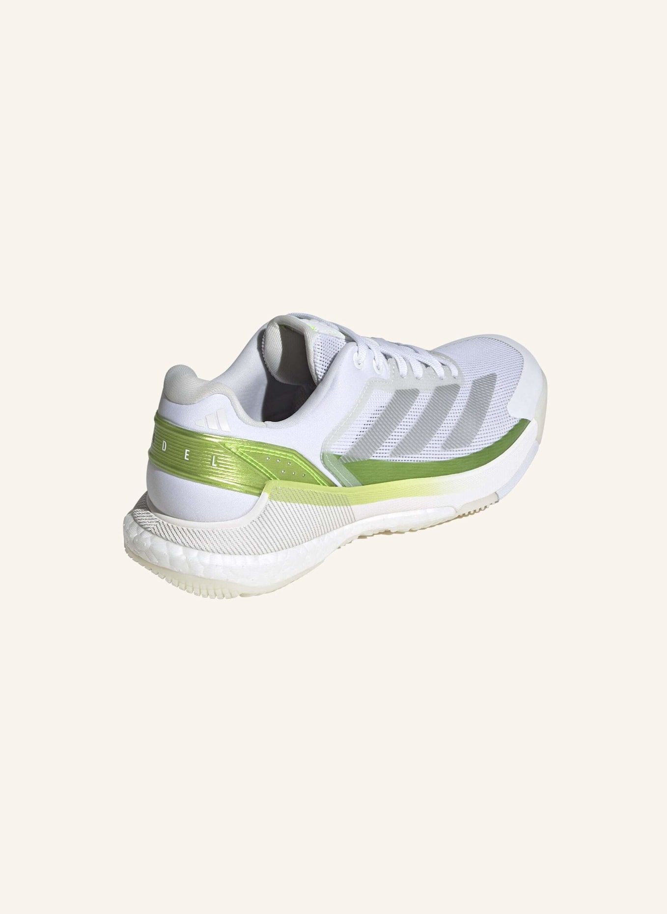 adidas CRAZYQUICK BOOST PADEL-SCHUH: WEISS/ GELB
