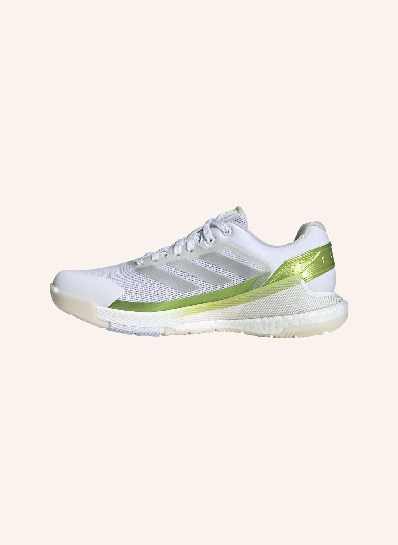 adidas CRAZYQUICK BOOST PADEL-SCHUH: WEISS/ GELB