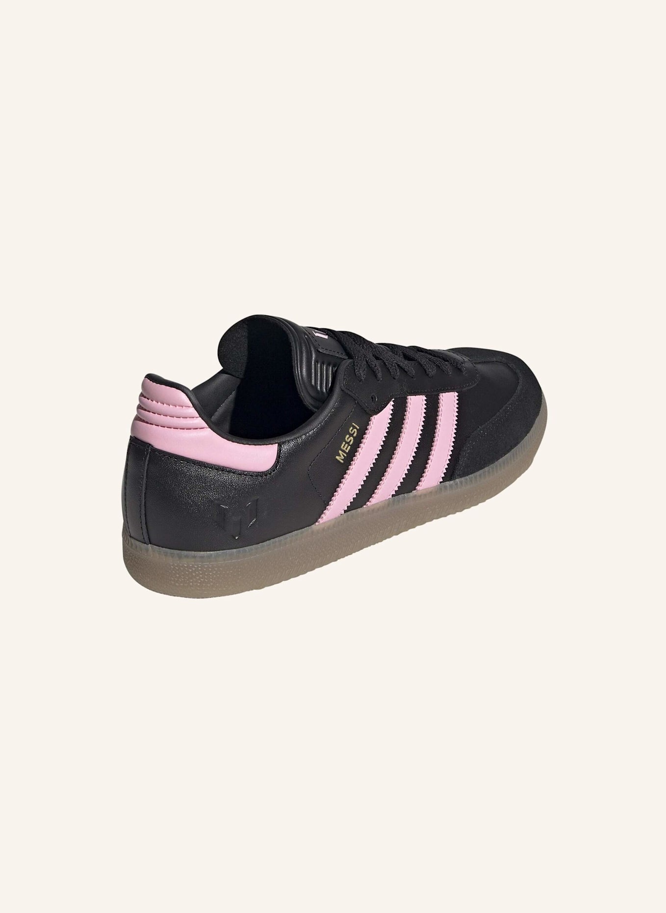 adidas SAMBA MESSI SCHUH: SCHWARZ/ GOLD/ BEIGE