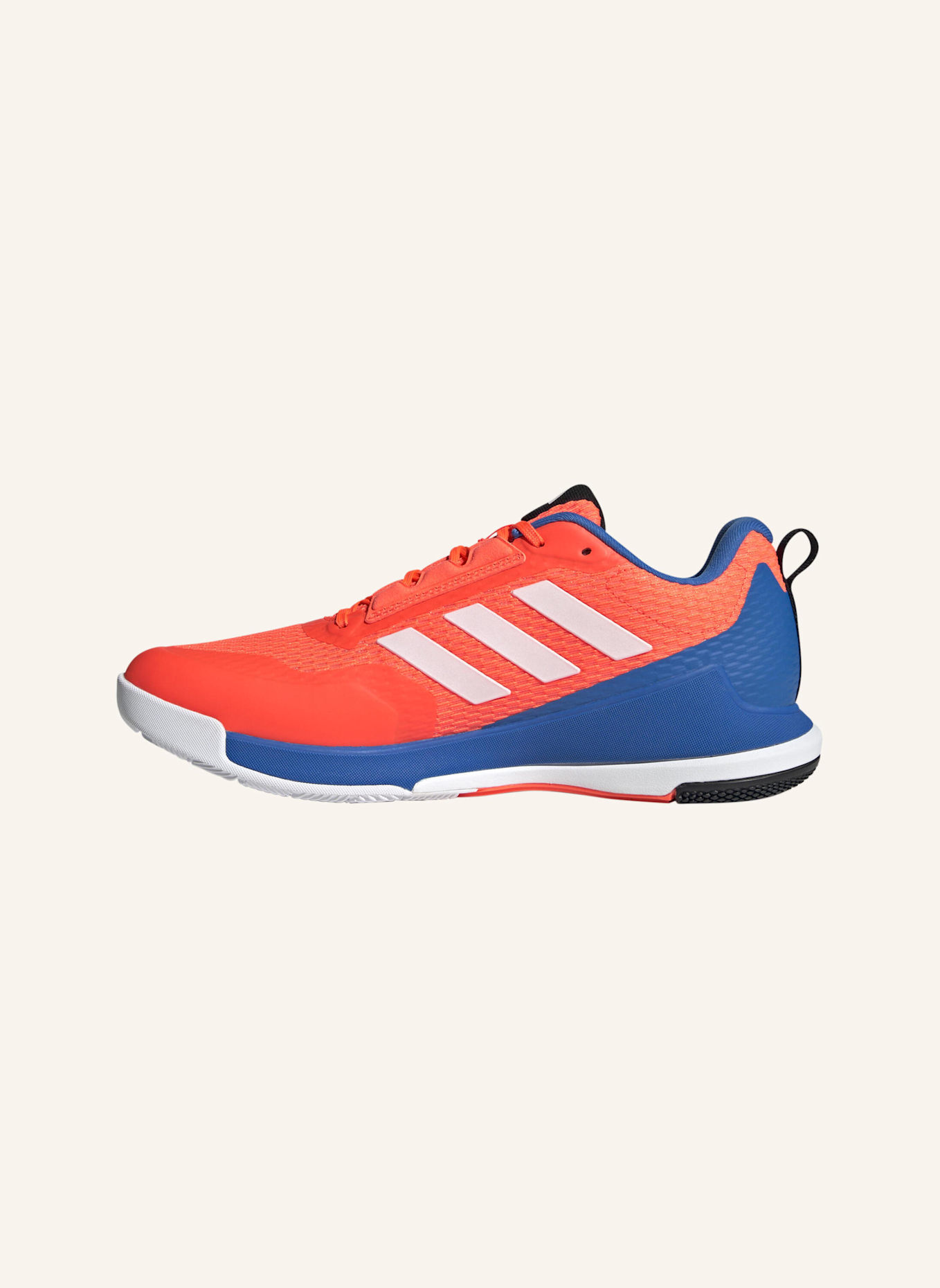 adidas Indoorschuhe NOVAFLIGHT 2: ORANGE/ WEISS/ BLAU