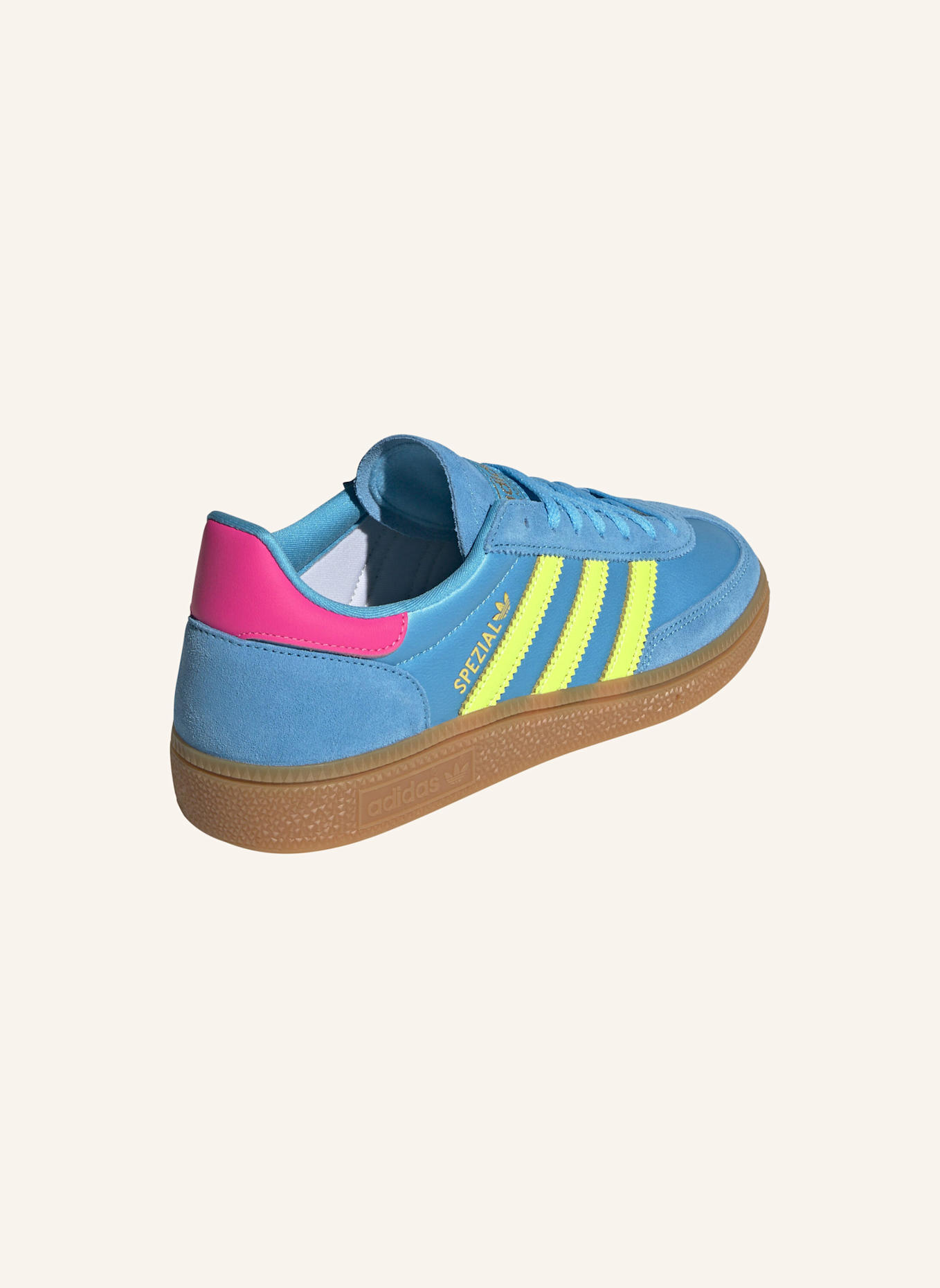 adidas Originals HANDBALL SPEZIAL SCHUH: BLAU/ GELB/ ROSA