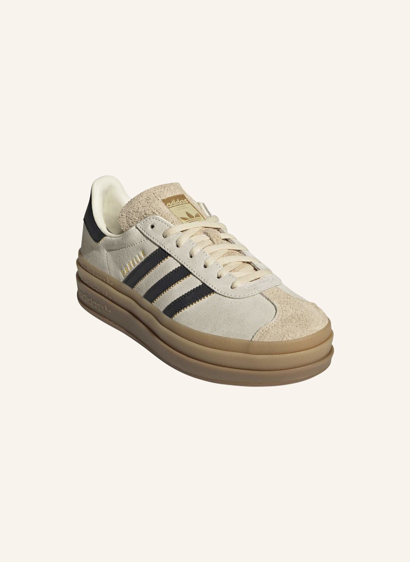 adidas Originals Sneaker GAZELLE BOLD: WEISS/ SCHWARZ/ BEIGE
