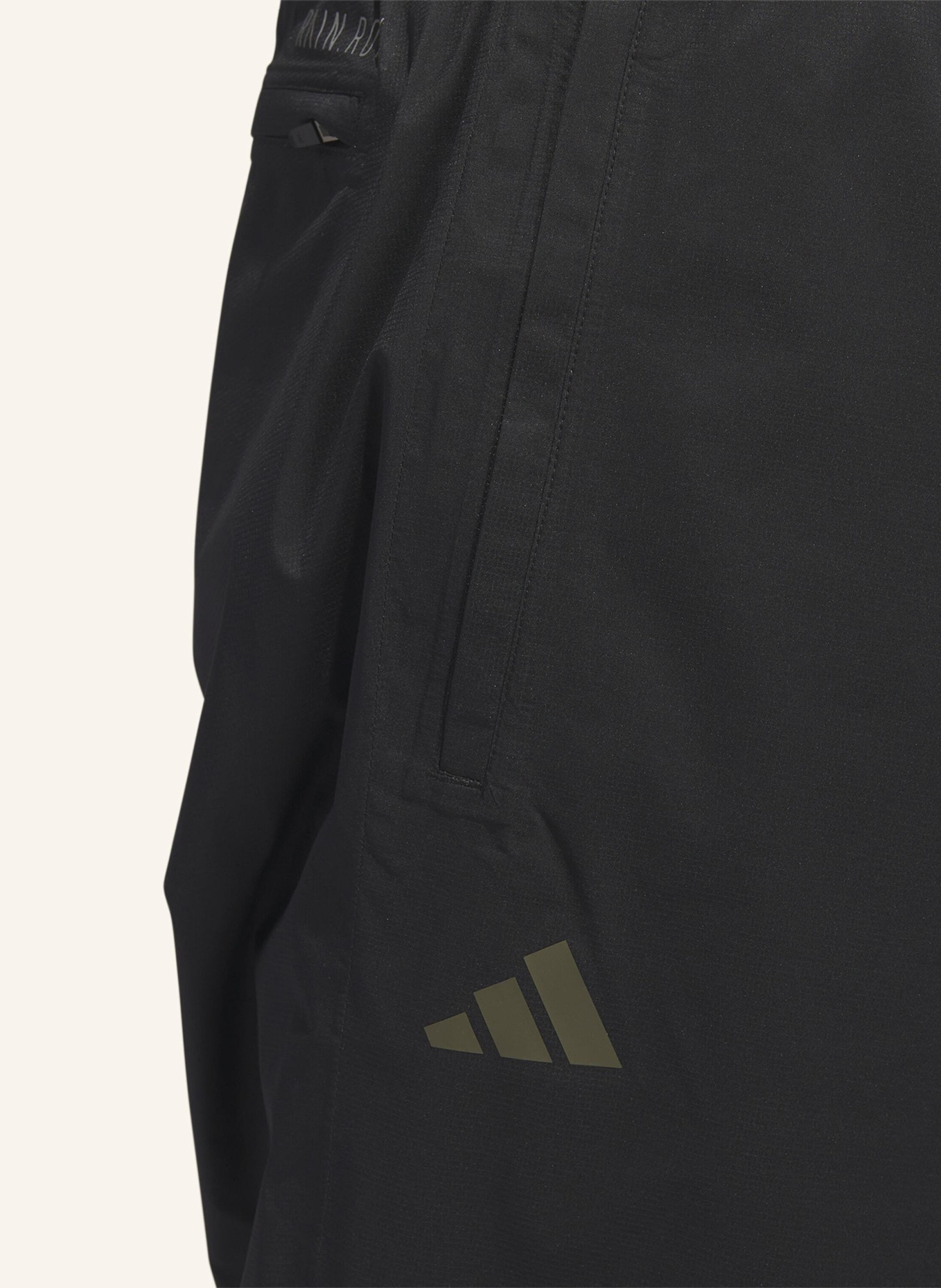 adidas RAIN.RDY GOLFHOSE: SCHWARZ