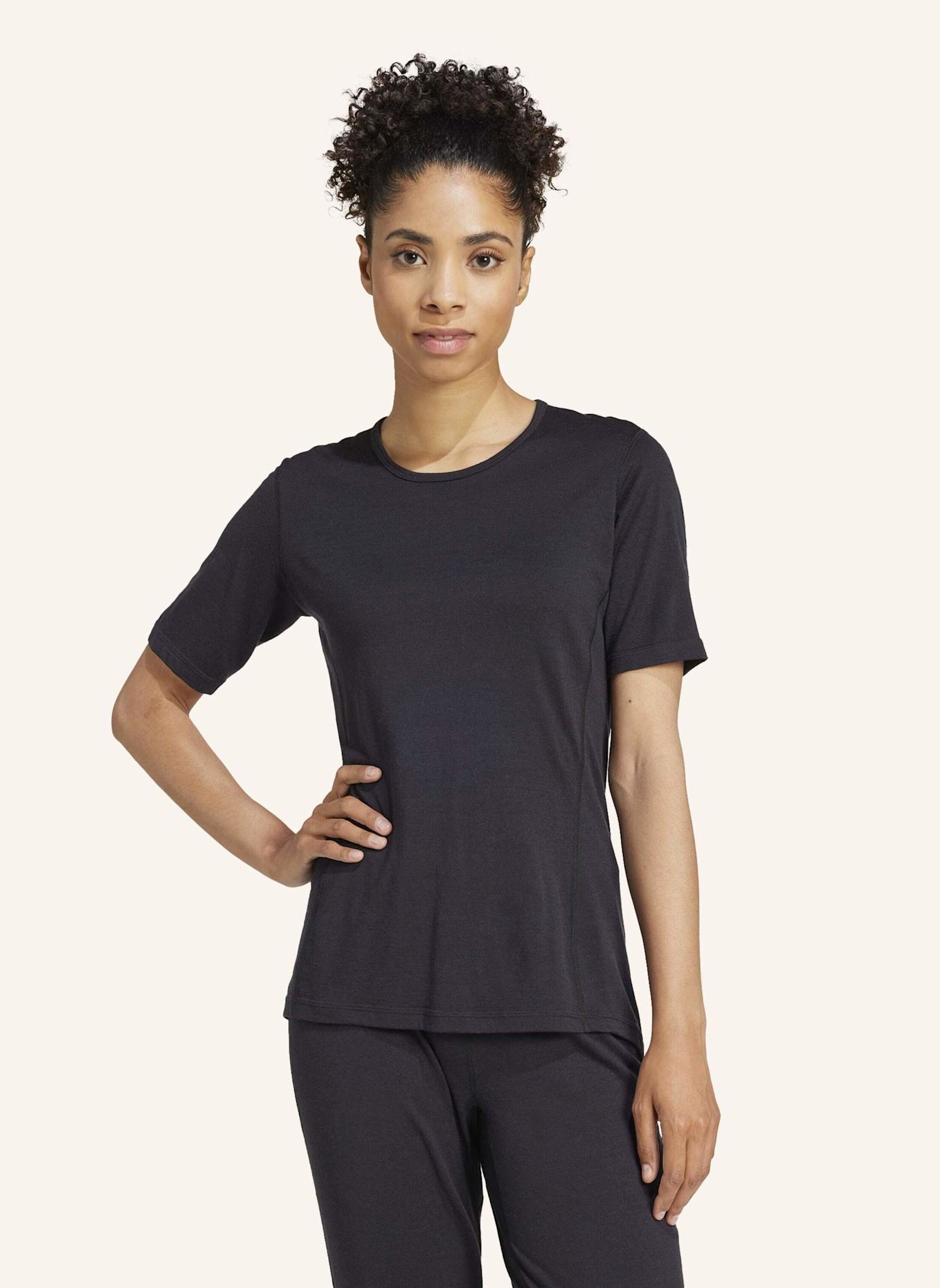 adidas TERREX XPERIOR MERINO 200 BASELAYER T-SHIRT: SCHWARZ