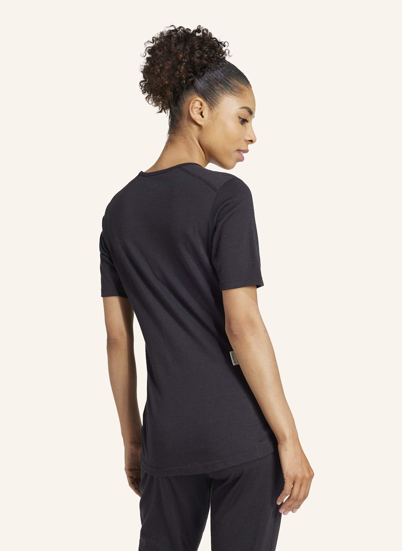 adidas TERREX XPERIOR MERINO 200 BASELAYER T-SHIRT: SCHWARZ