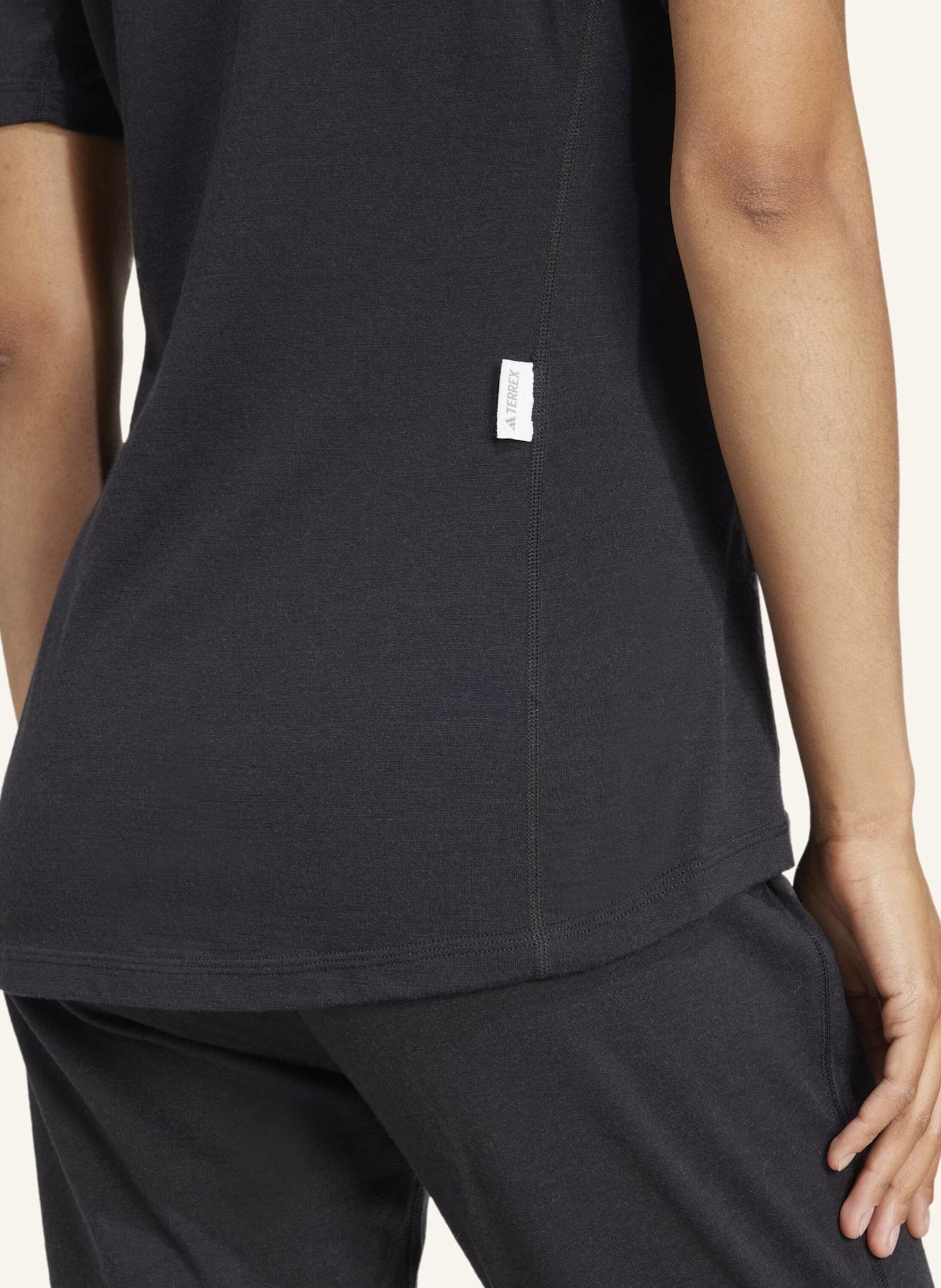 adidas TERREX XPERIOR MERINO 200 BASELAYER T-SHIRT: SCHWARZ