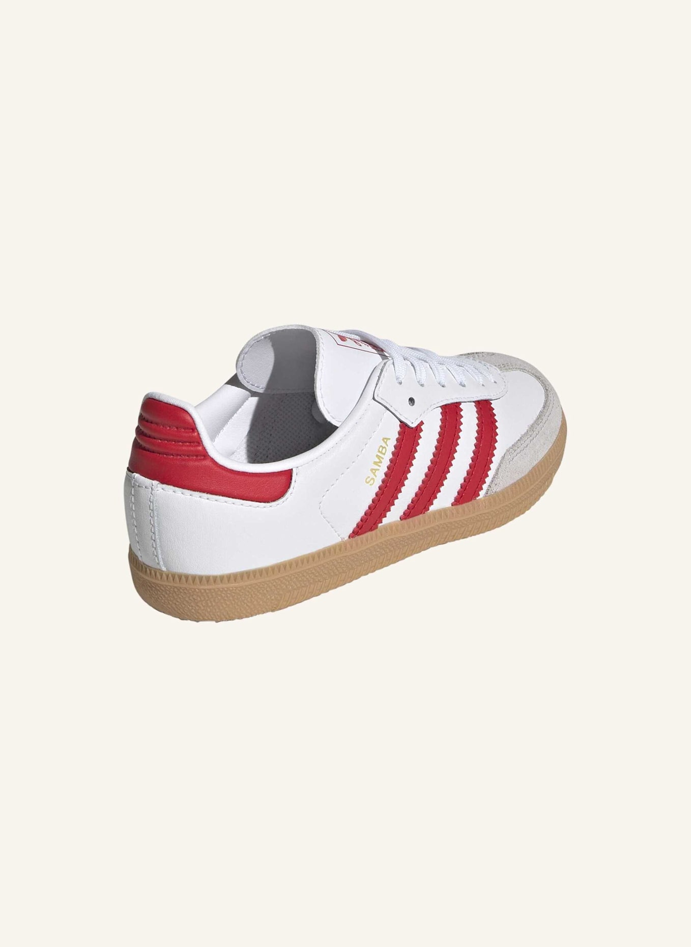 adidas Originals Sneaker SAMBA: WEISS/ ROT/ BEIGE