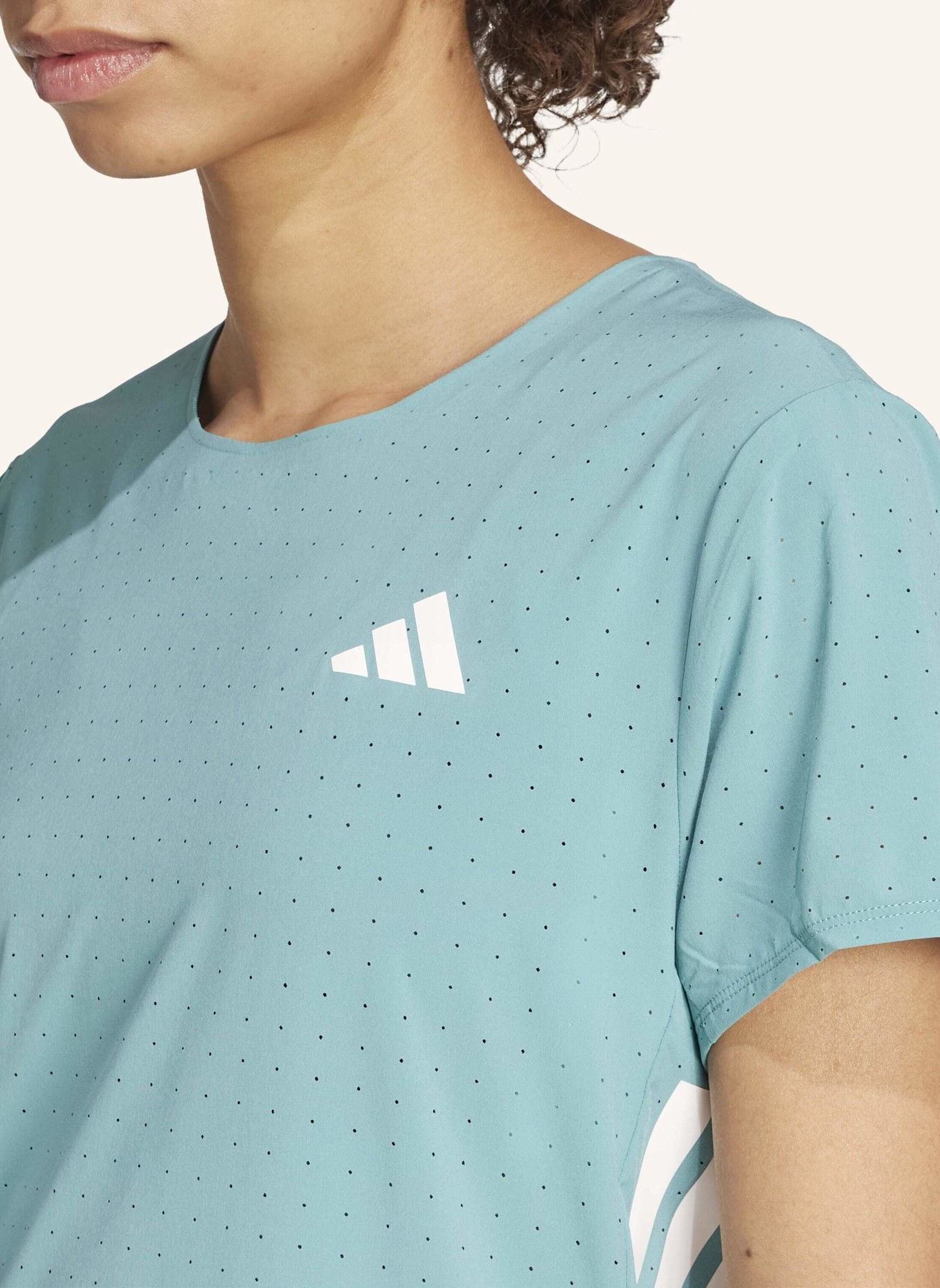 adidas Laufshirt ADIZERO: TÜRKIS