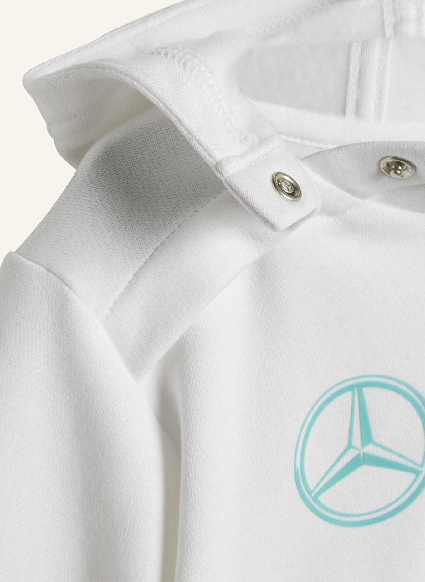 adidas MERCEDES - AMG PETRONAS FORMULA ONE TEAM DNA BABY LONG SLEEVE JOGGINGANZUG: WEISS/ GRÜN