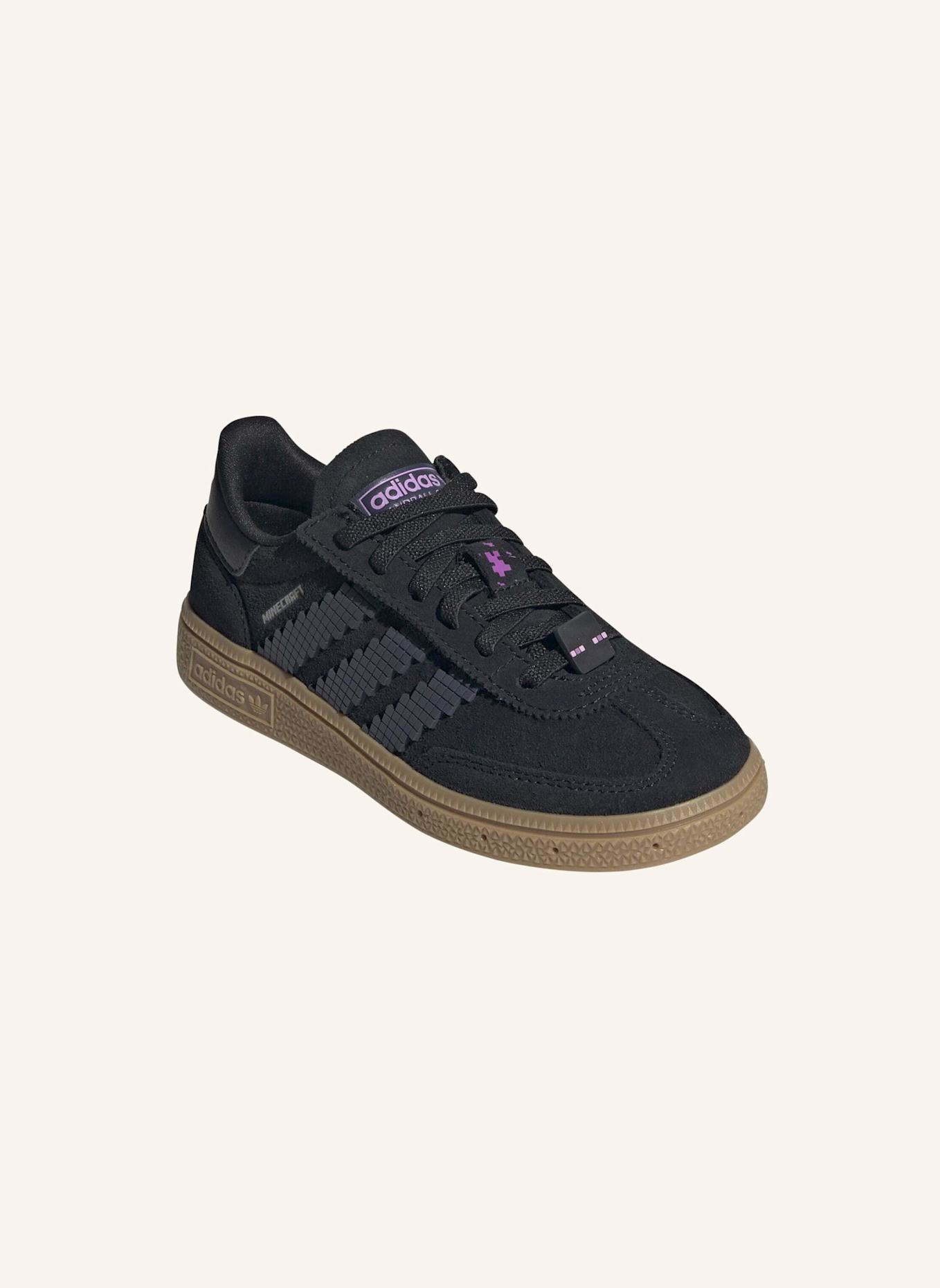 adidas Originals HANDBALL SPEZIAL COMFORT CLOSURE ELASTIC LACE S MINECRAFT KINDERSCHUHE: SCHWARZ/ GRAU/ BEIGE