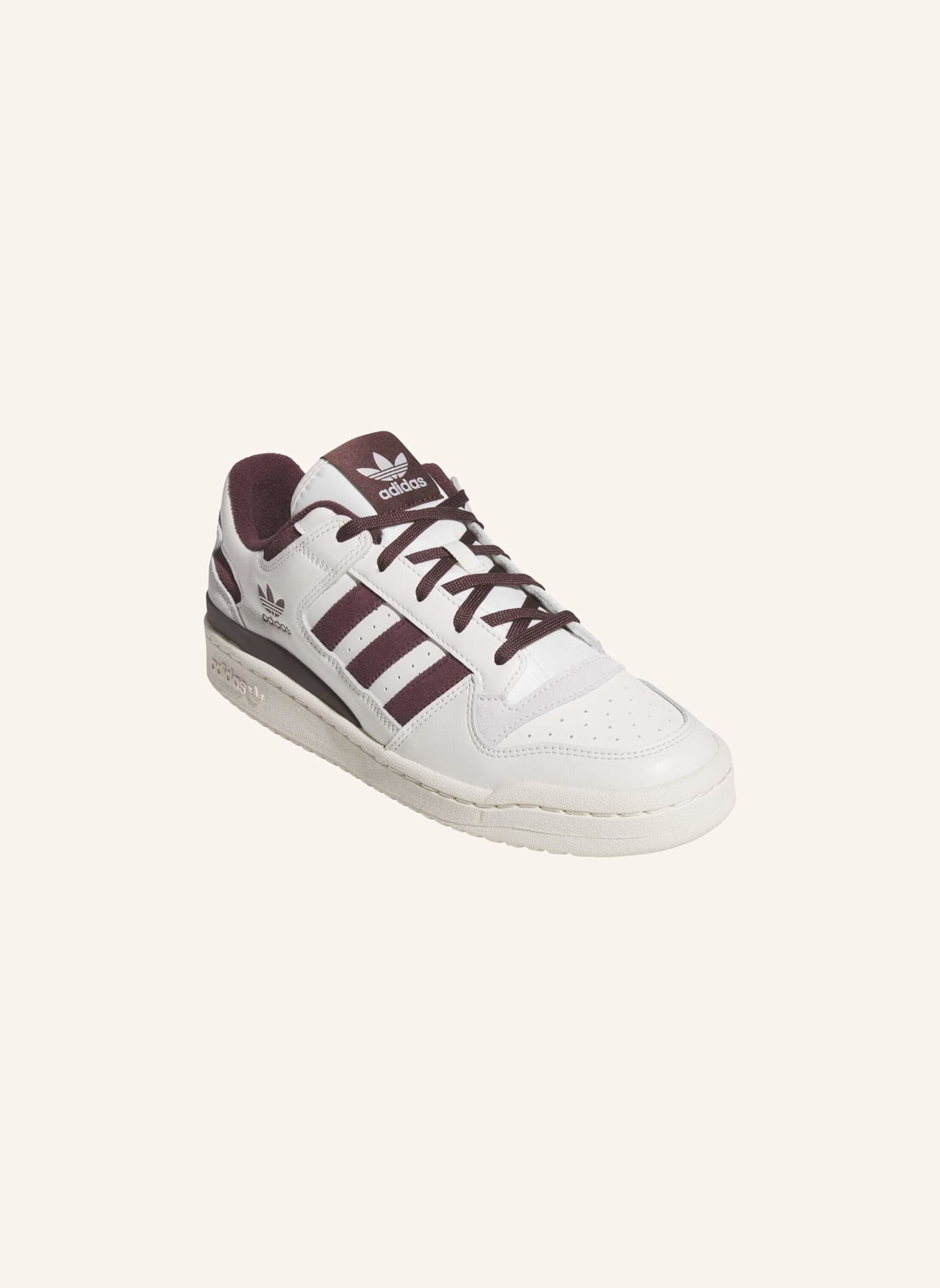 adidas Originals FORUM LOW CL SCHUH: WEISS/ ROT