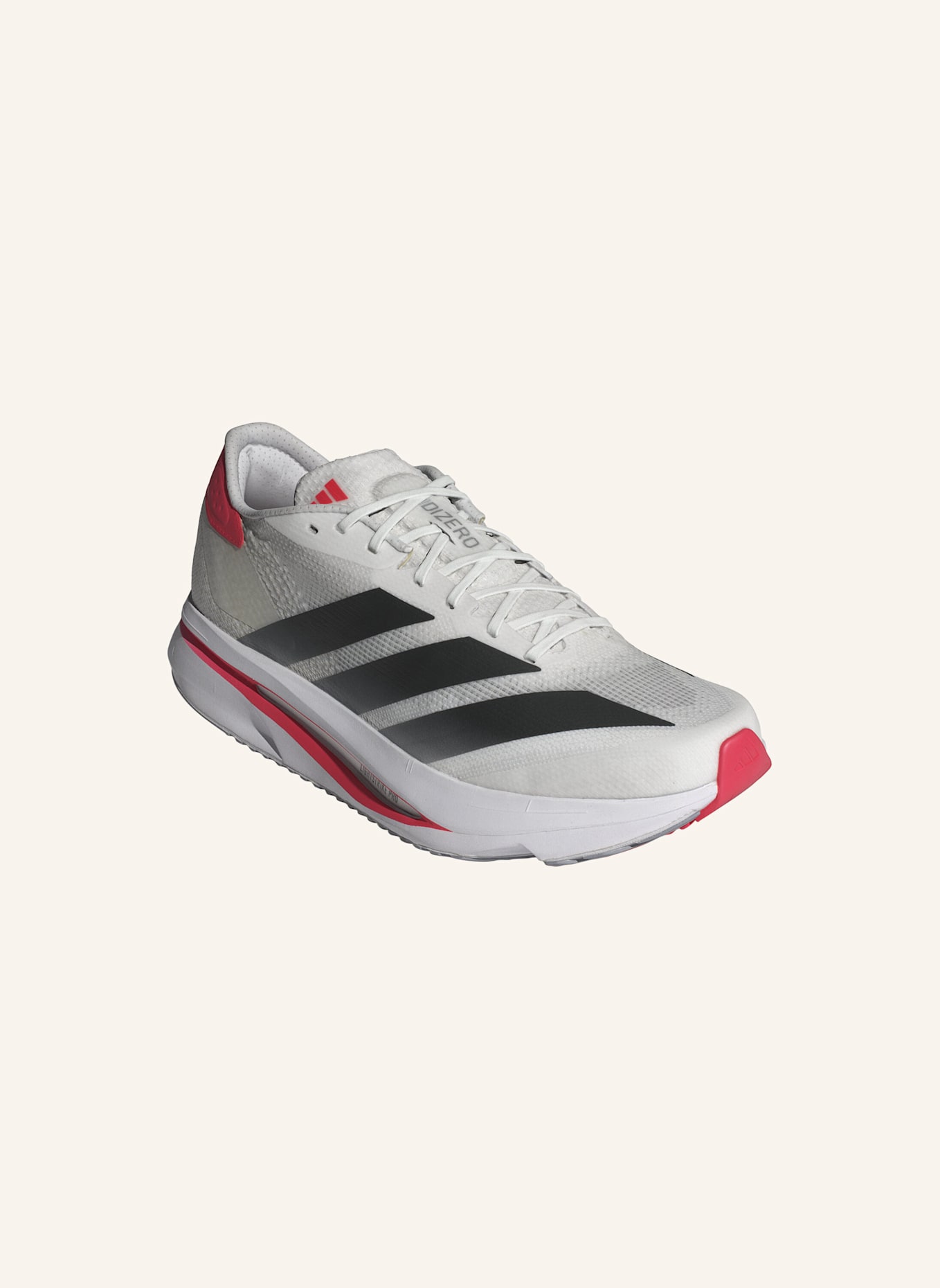 adidas ADIZERO SL 2 SCHUH: WEISS/ SCHWARZ/ ROT