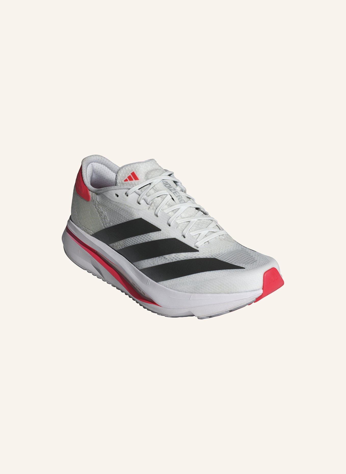 adidas ADIZERO SL2 SCHUH: WEISS/ SCHWARZ/ ROT
