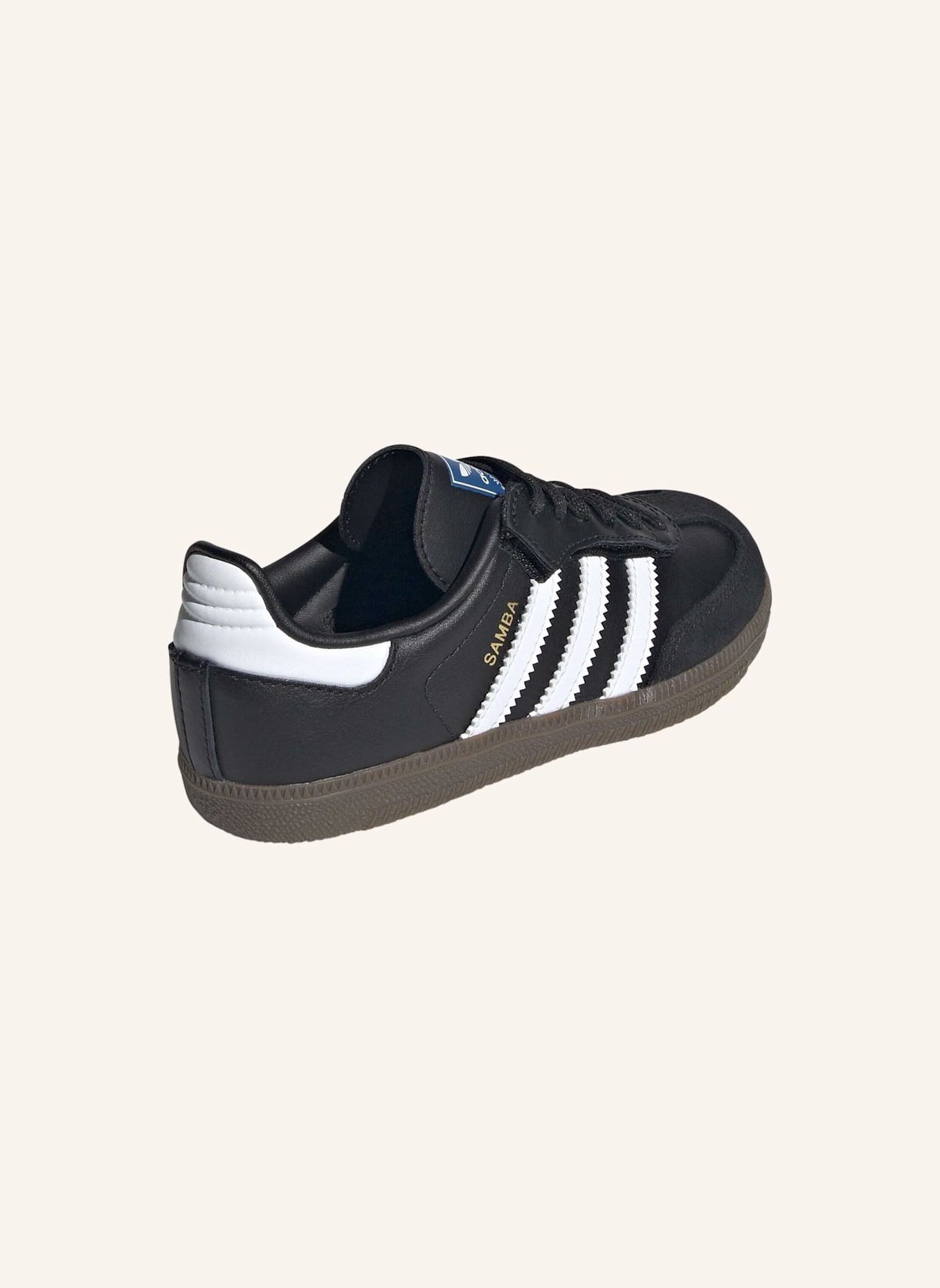 adidas Originals SAMBA OG COMFORT CLOSURE ELASTIC LACE KIDS SCHUH: SCHWARZ/ WEISS/ BEIGE